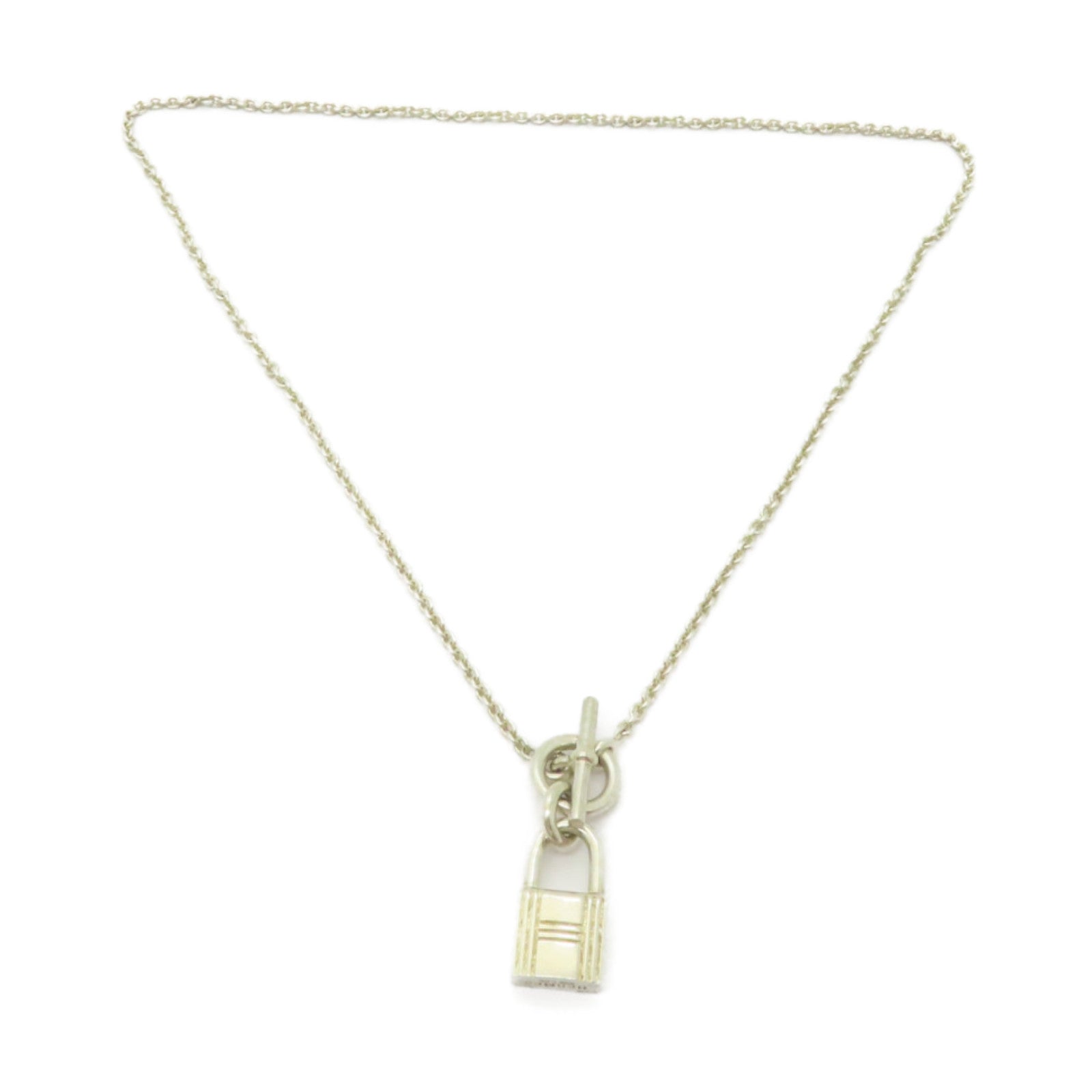 HERMES 925純銀Lock Necklace項鍊
