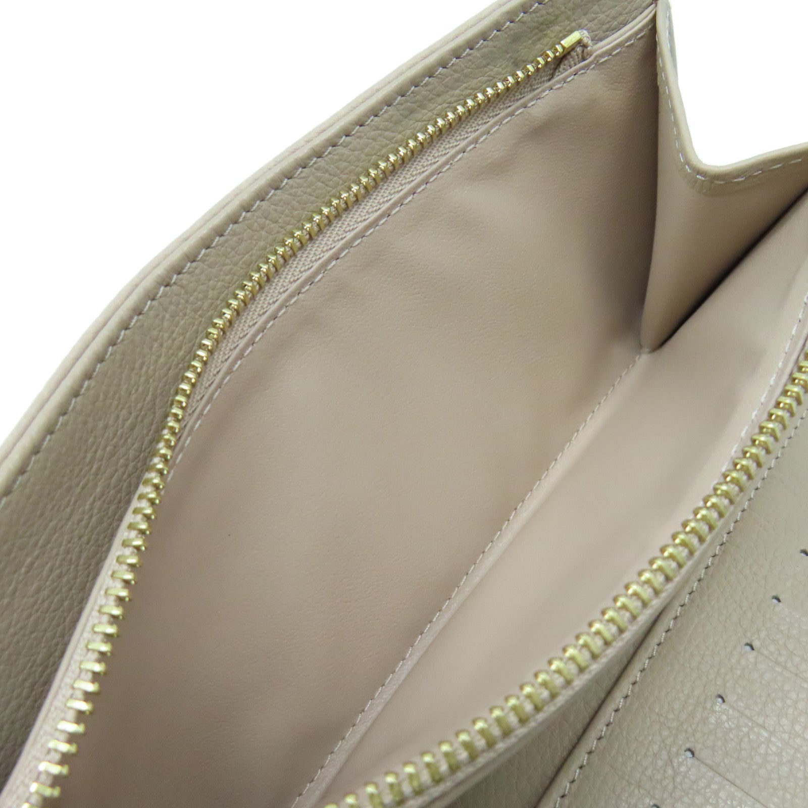 LOUIS VUITTON Mahina Amelia Coquille Long Wallet金扣長錢包杏色