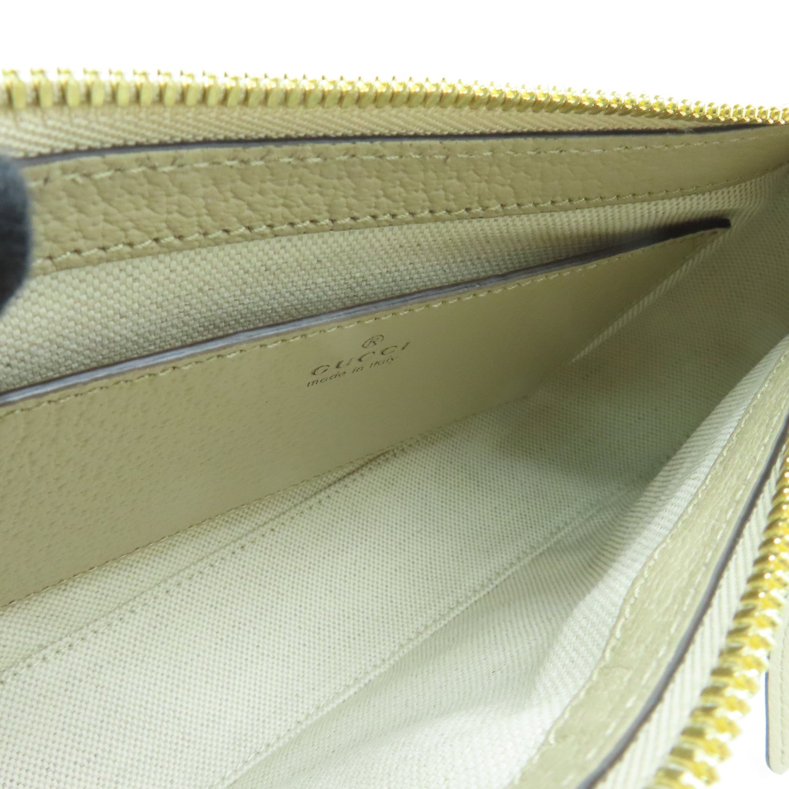 GUCCI 塗層帆布Ophidia Shoulder Bag金扣肩背袋白色