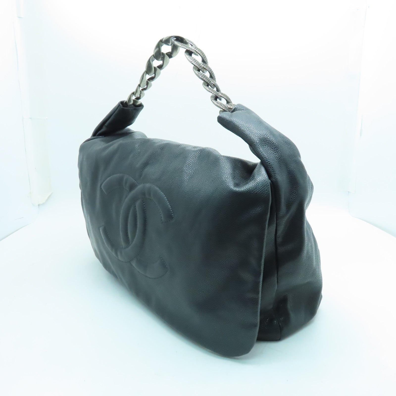 CHANEL 【激減優惠】Caviar皮革Shoulder Bag手挽袋/肩背袋黑色