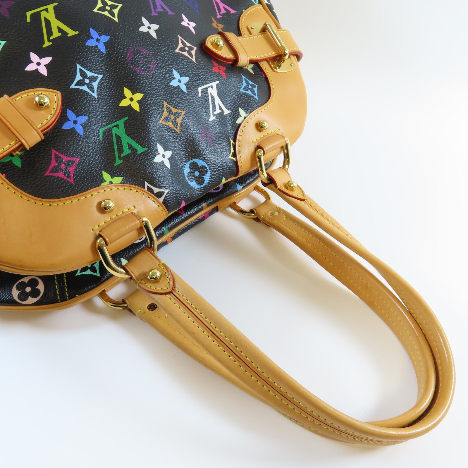 LOUIS VUITTON Monogram Multicolore Claudia金扣肩背袋啡色/黑色