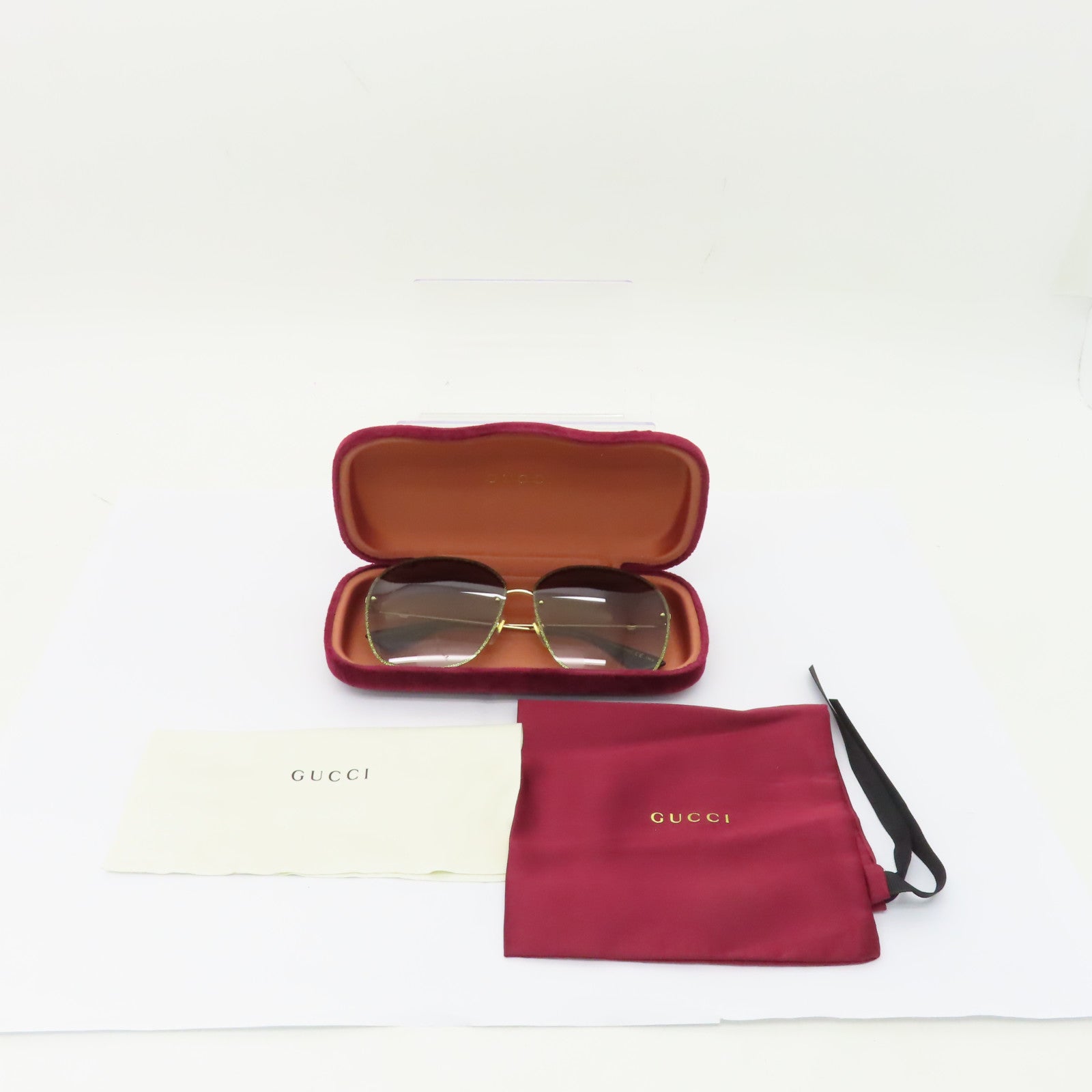GUCCI 【激減優惠】PVC Sunglasses太陽眼鏡金色/灰色