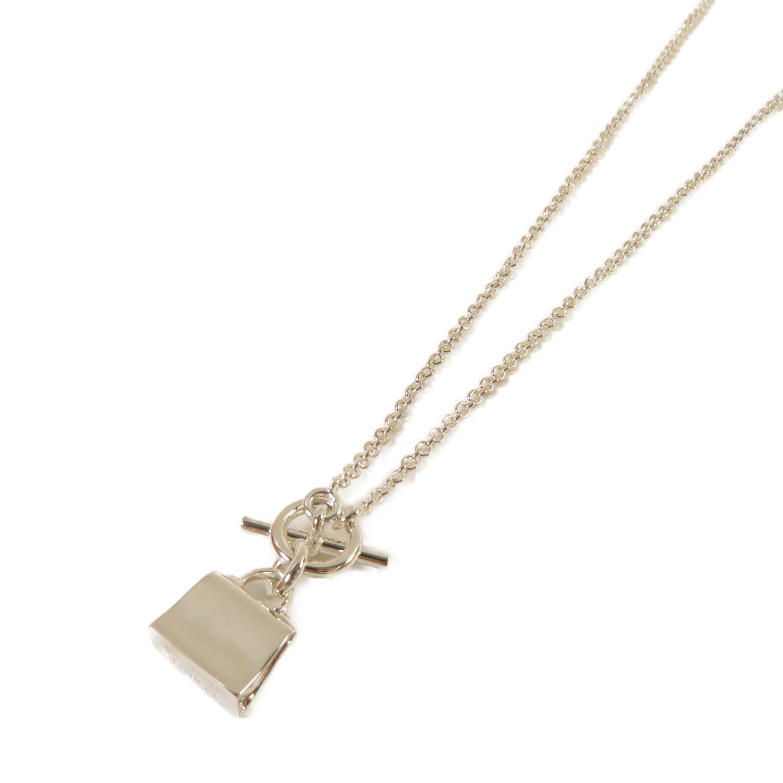 HERMES 925純銀Kelly Necklace項鍊銀色