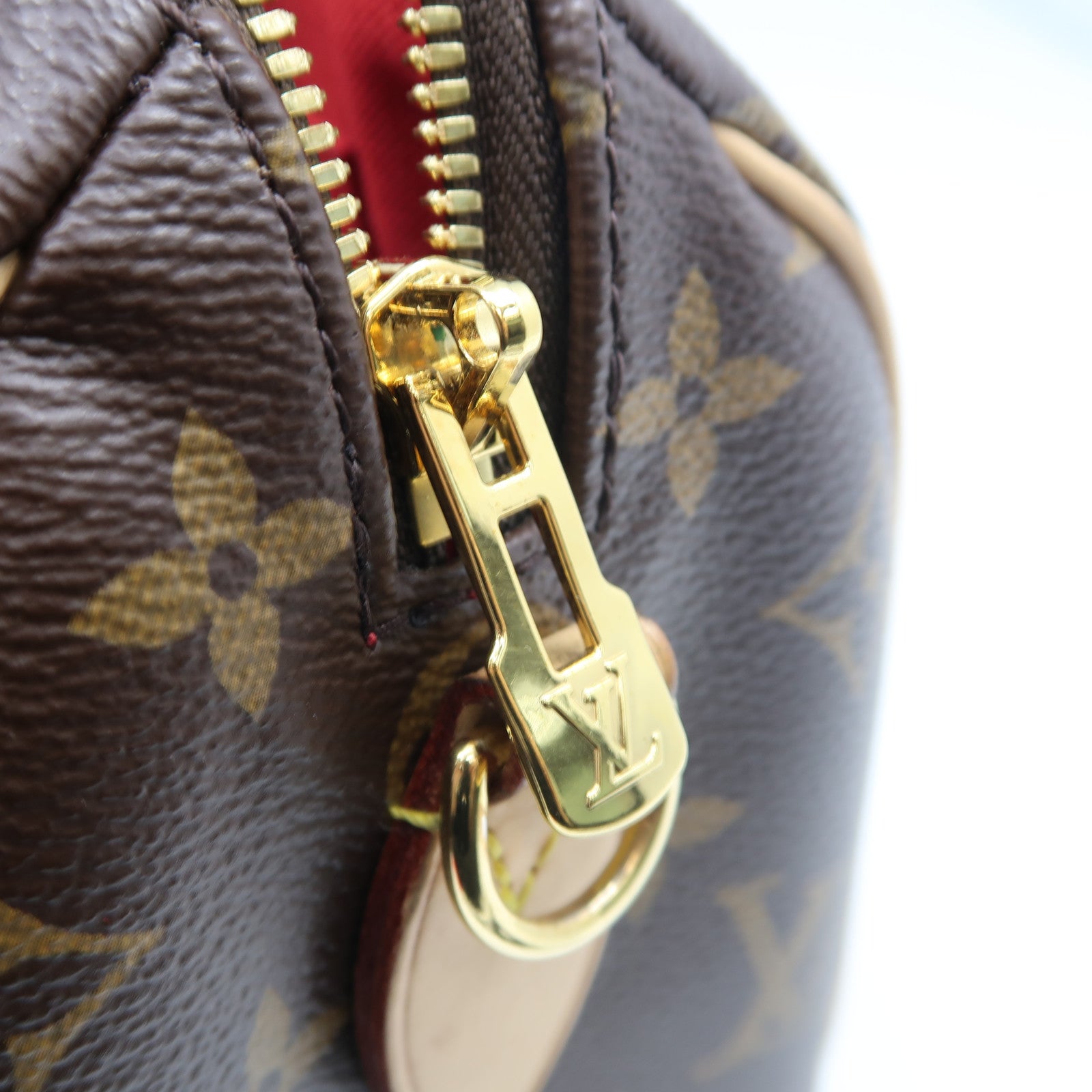 LOUIS VUITTON Monogram Speedy Bandouliere 20金扣手挽肩背兩用袋啡色