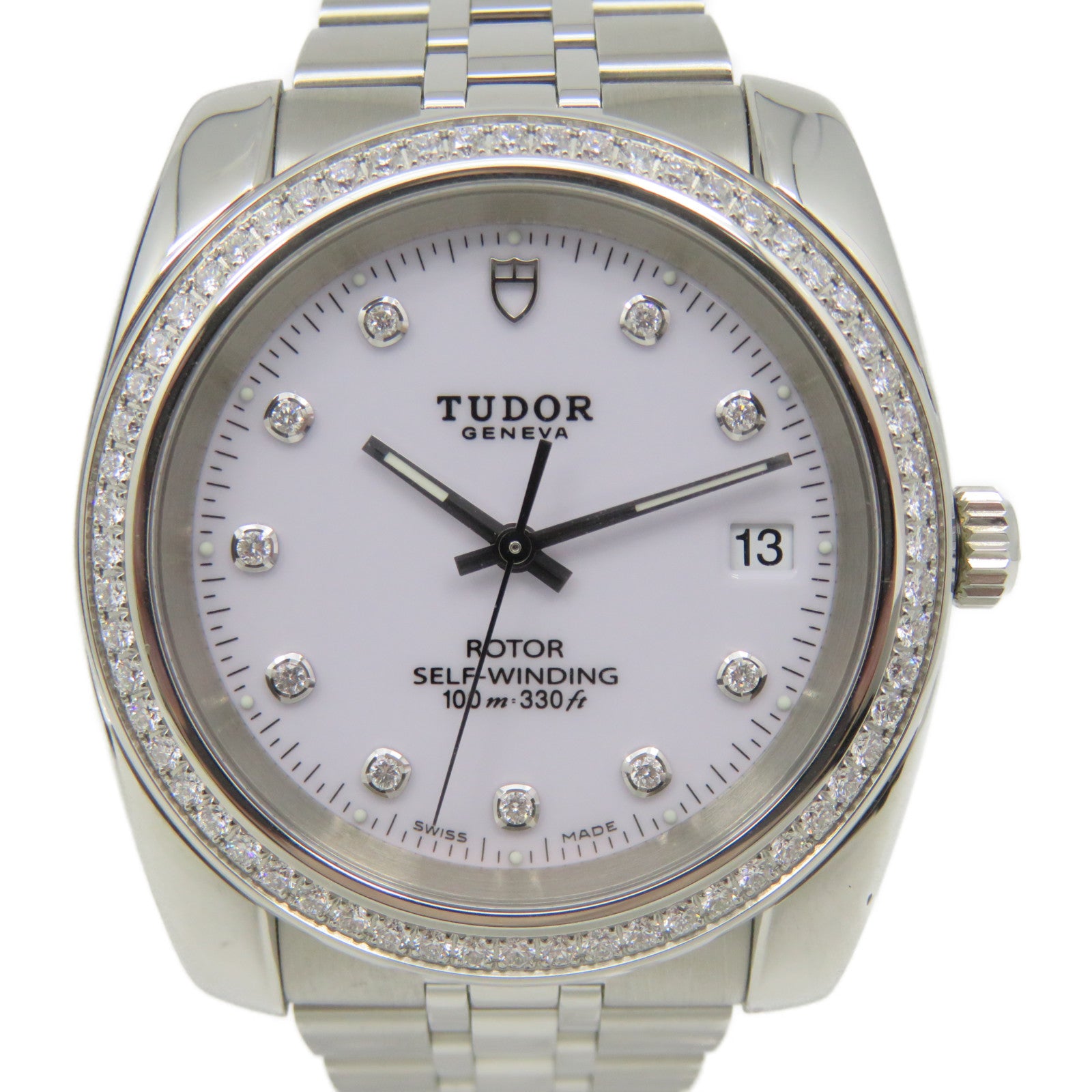 TUDOR CLASSIC DATE Watch不鏽鋼自動機芯手錶白色