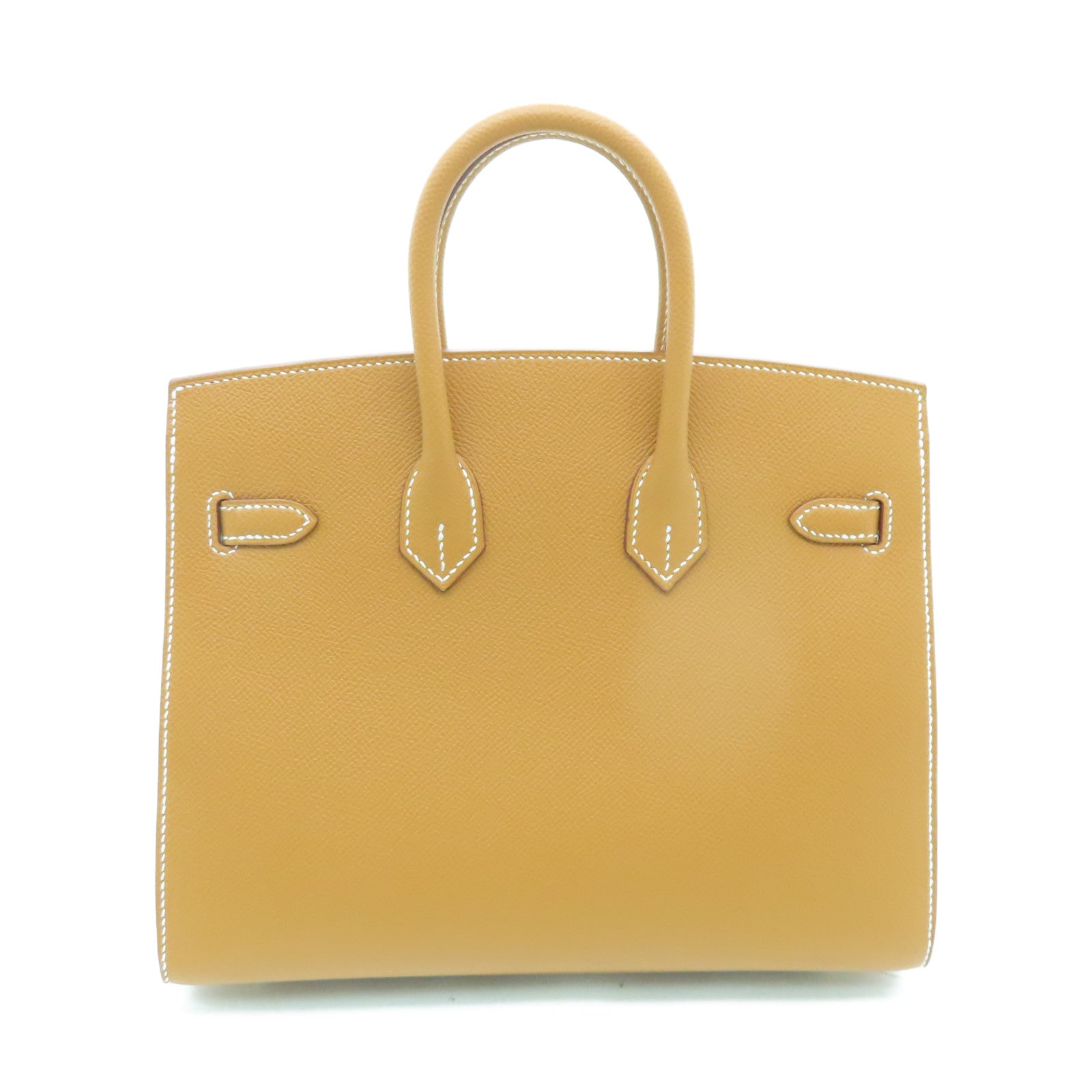 HERMES Epsom皮革Birkin 25金扣手挽袋啡色