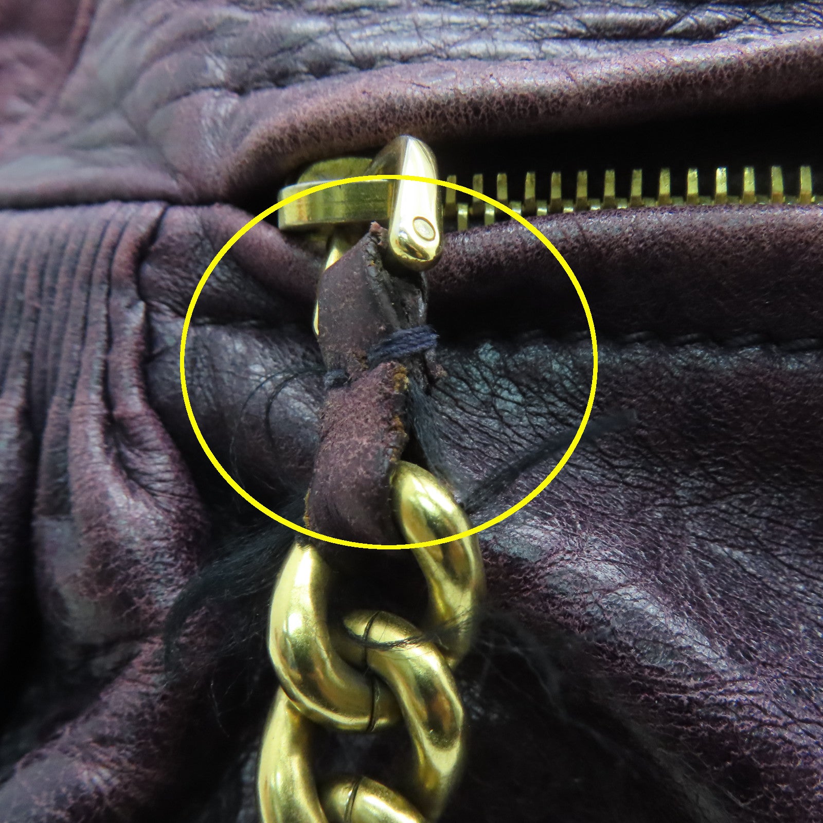 Miu Miu 牛皮皮革Shoulder Bag金扣手挽肩背兩用袋紫色