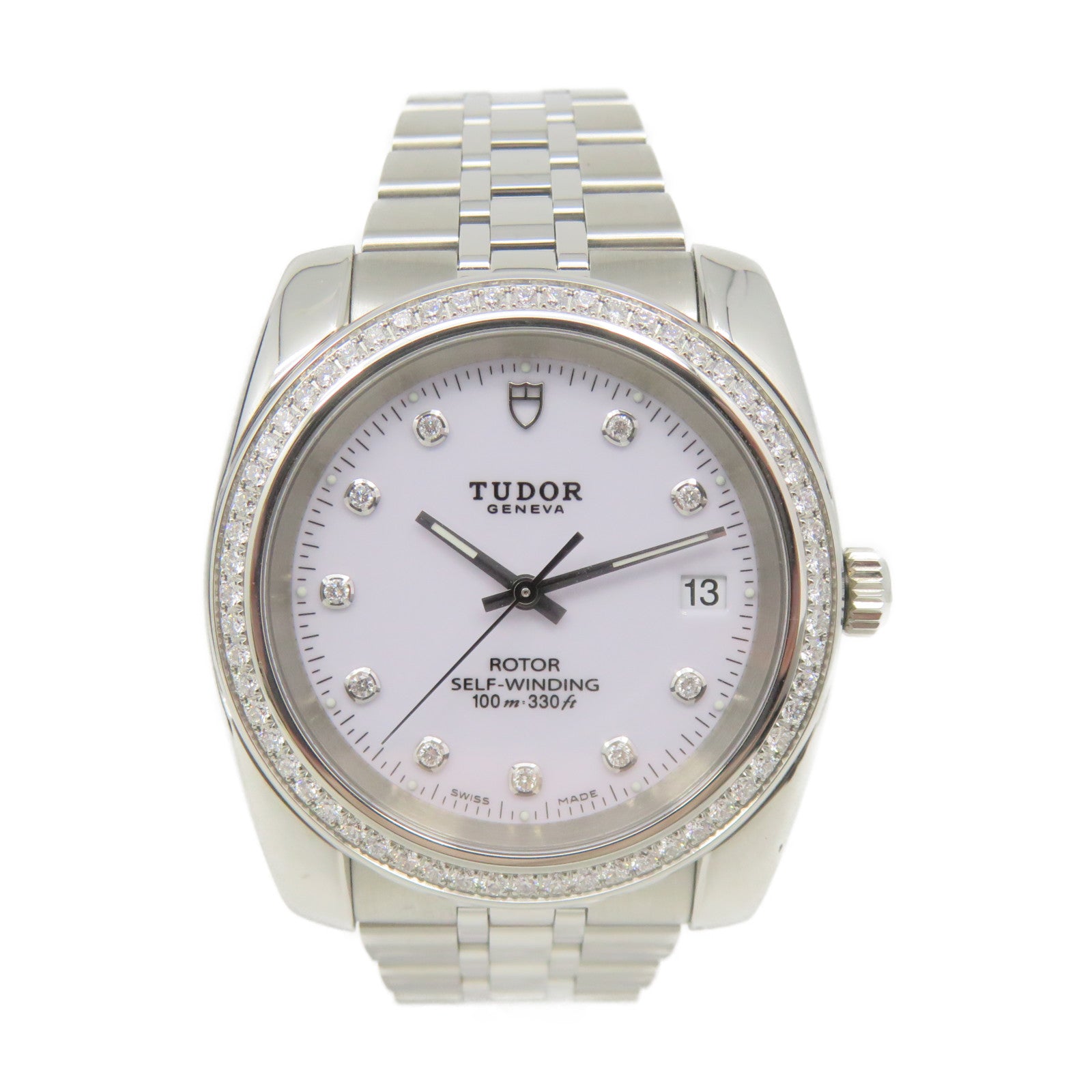 TUDOR CLASSIC DATE Watch不鏽鋼自動機芯手錶白色