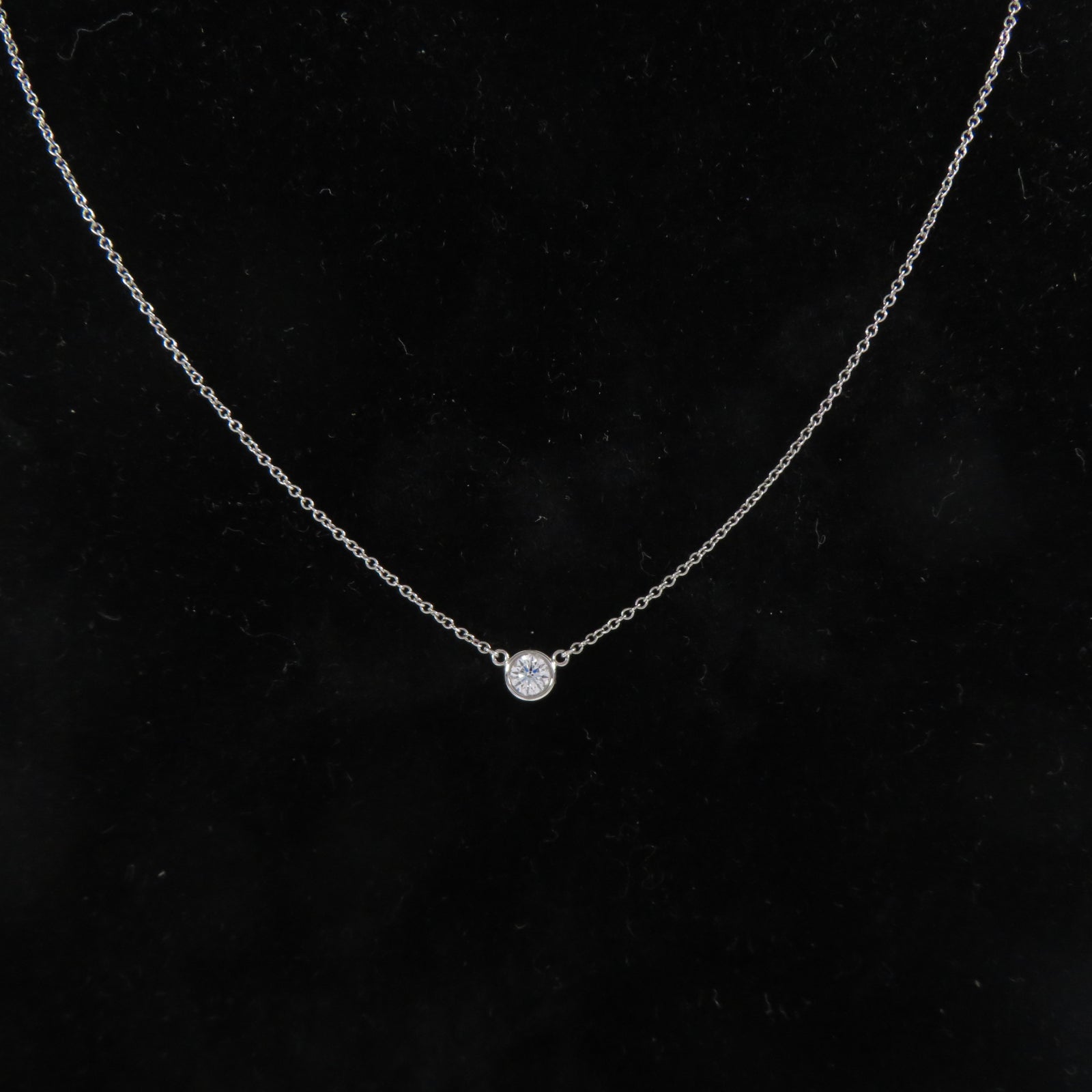 TIFFANY＆CO PT950鉑金Diamonds by the Yard鑽石項鏈