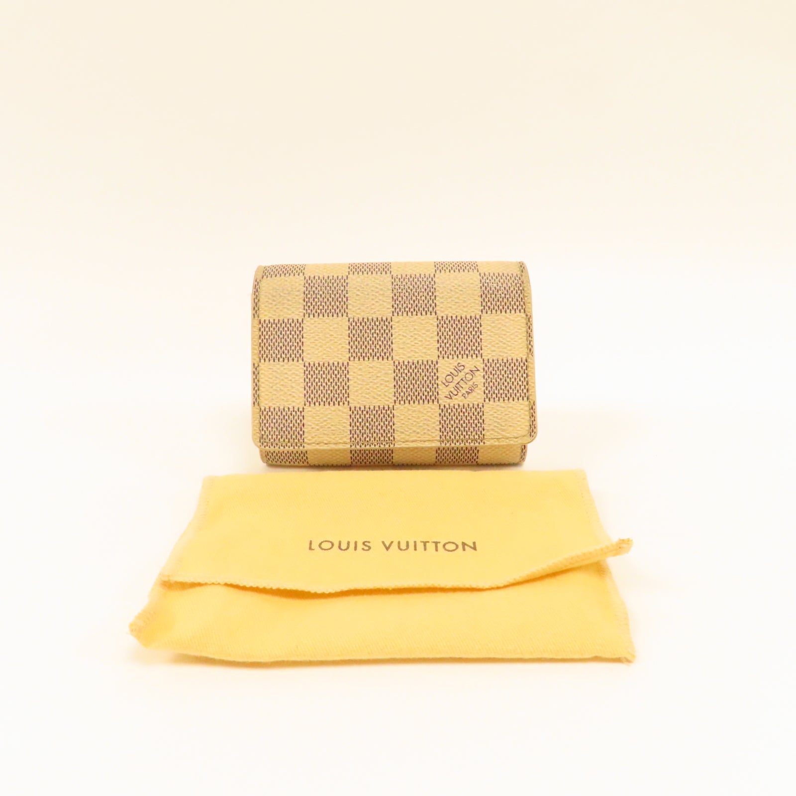 LOUIS VUITTON Damier Azur Card Case卡片套米色