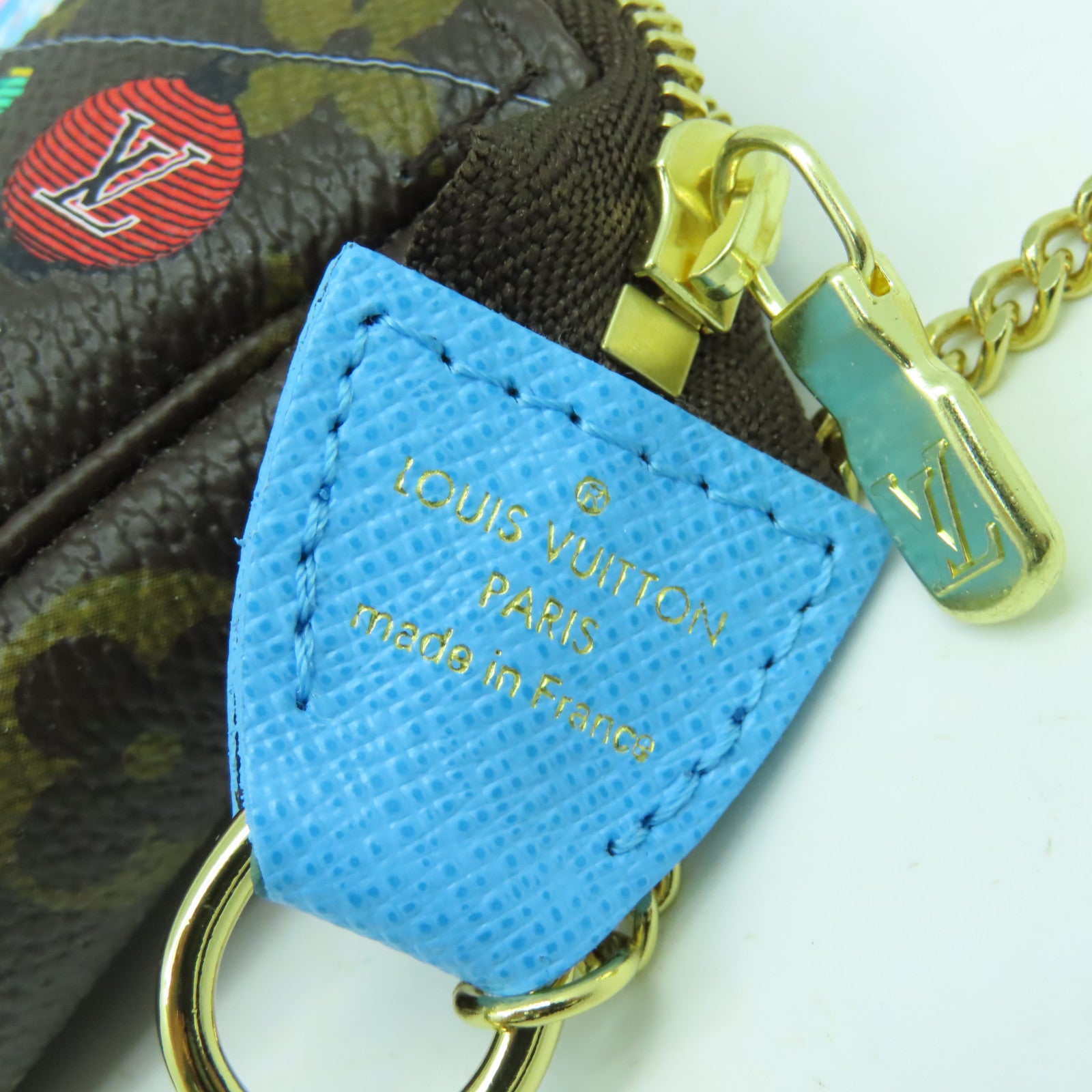 LOUIS VUITTON Monogram Mini Pochette Access金扣手挽袋彩色
