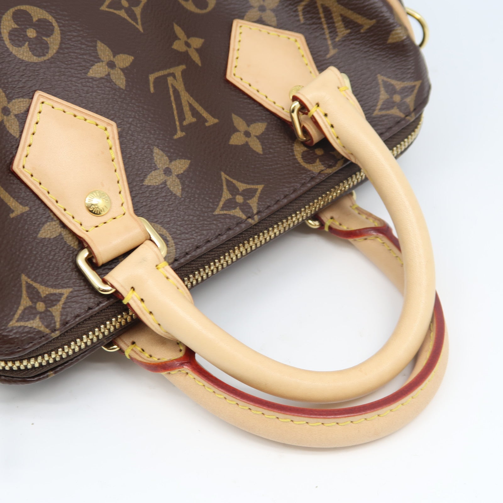 LOUIS VUITTON Monogram Speedy Bandouliere 20金扣手挽肩背兩用袋啡色
