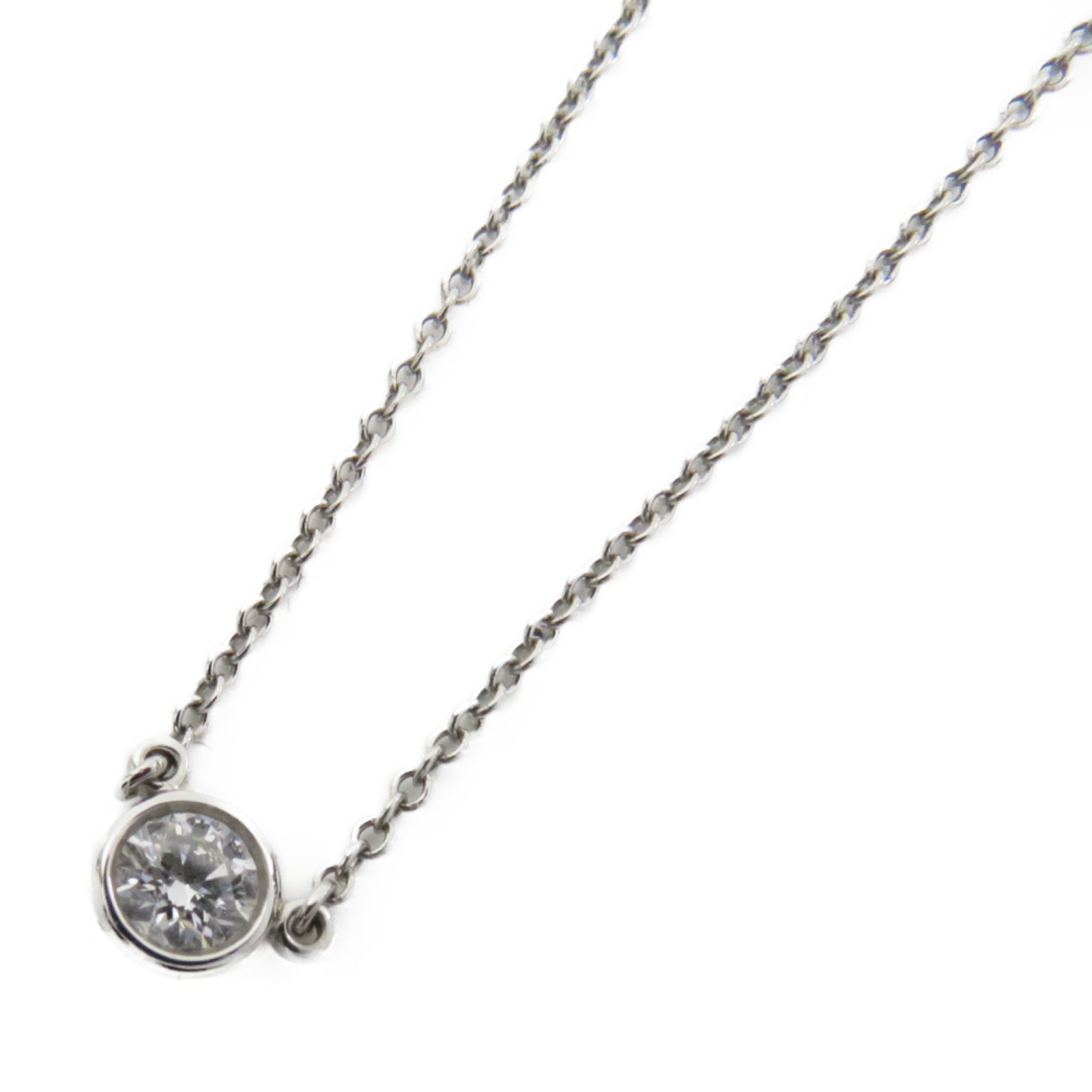 TIFFANY＆CO PT950鉑金Diamonds by the Yard鑽石項鏈