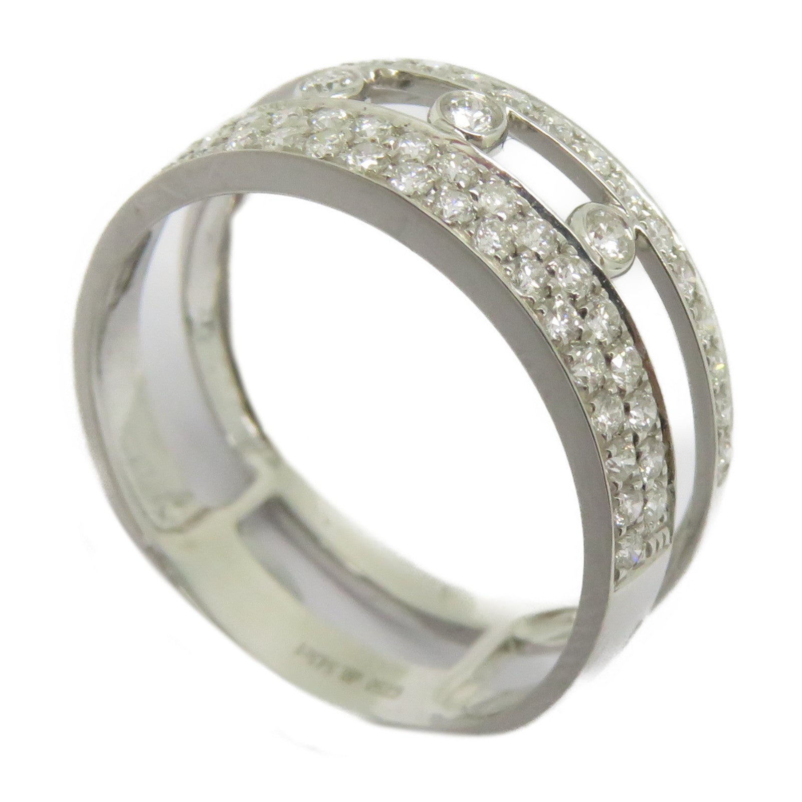 JEWELRY 【激減優惠】18K白金Diamond Ring 0.54ct鑽石戒指US#6.75銀色