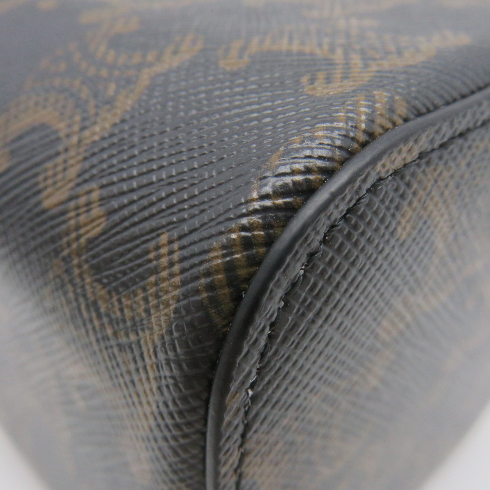 CELINE 塗層帆布Vanity Case 2Way Shoulder Bag金扣手挽肩背兩用袋啡色