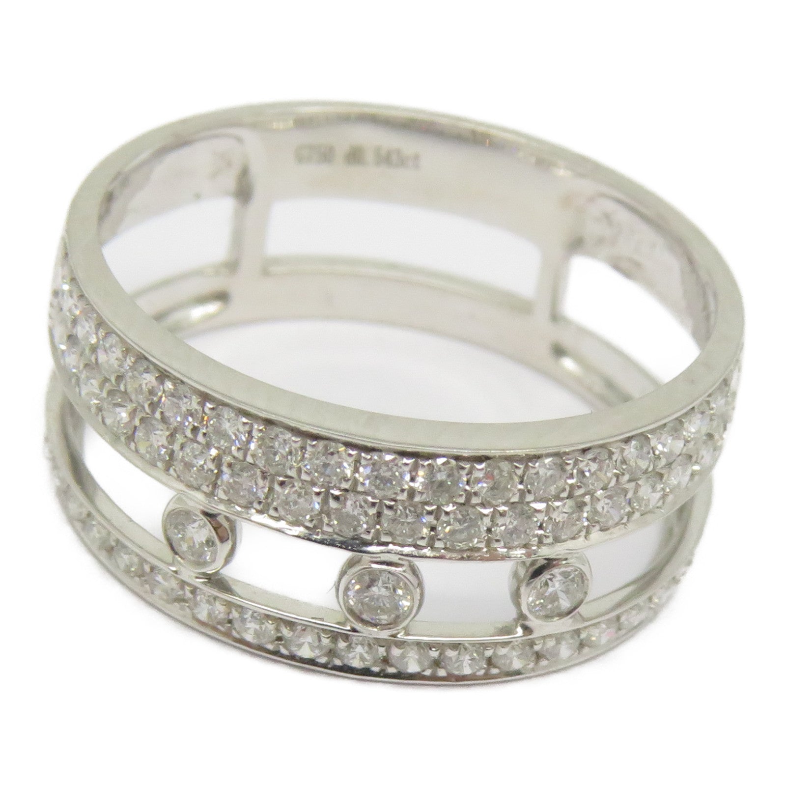 JEWELRY 【激減優惠】18K白金Diamond Ring 0.54ct鑽石戒指US#6.75銀色