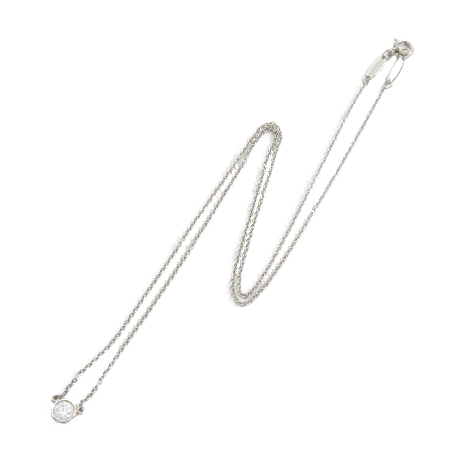 TIFFANY＆CO PT950鉑金Diamonds by the Yard鑽石項鏈