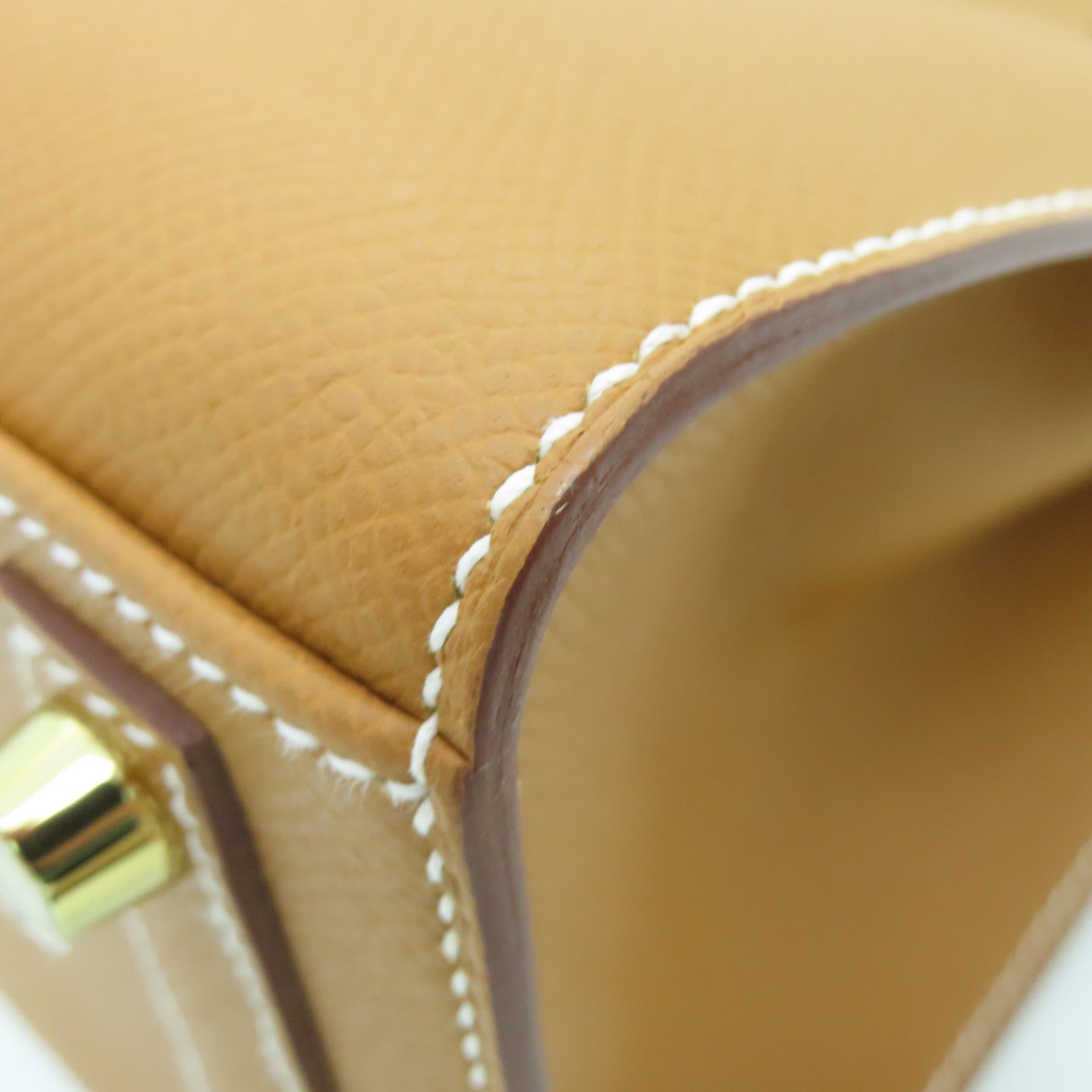 HERMES Epsom皮革Birkin 25金扣手挽袋啡色