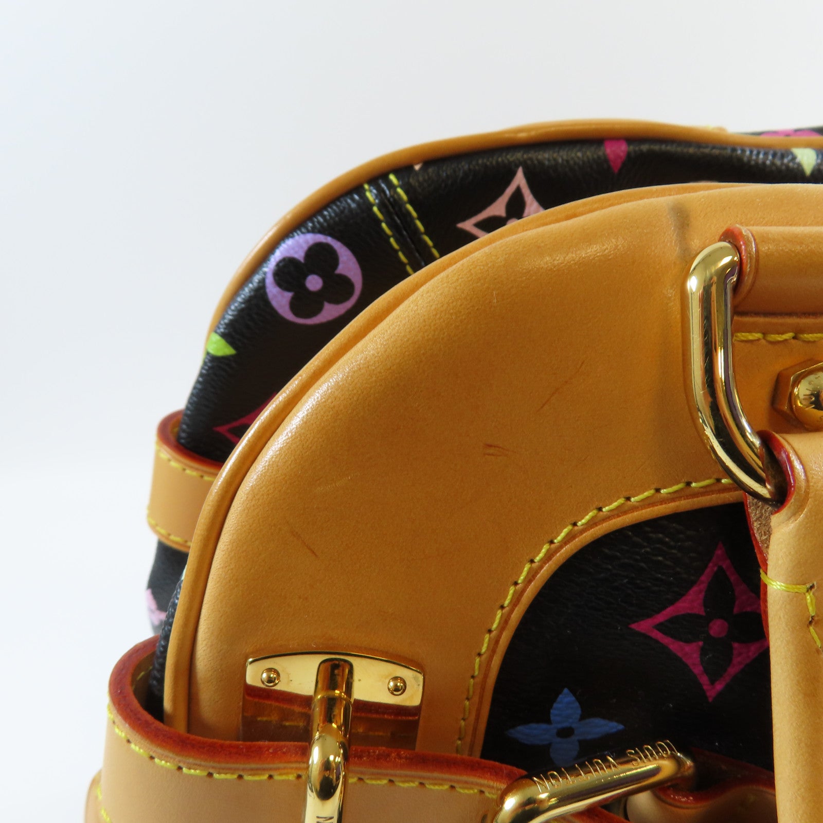 LOUIS VUITTON Monogram Multicolore Claudia金扣肩背袋啡色/黑色