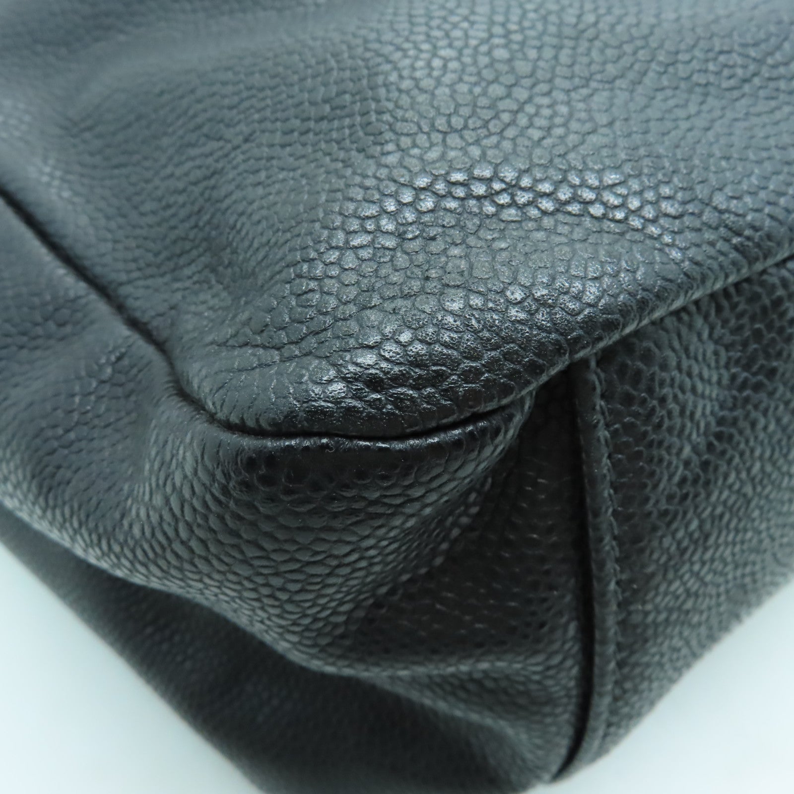 CHANEL 【激減優惠】Caviar皮革Shoulder Bag手挽袋/肩背袋黑色