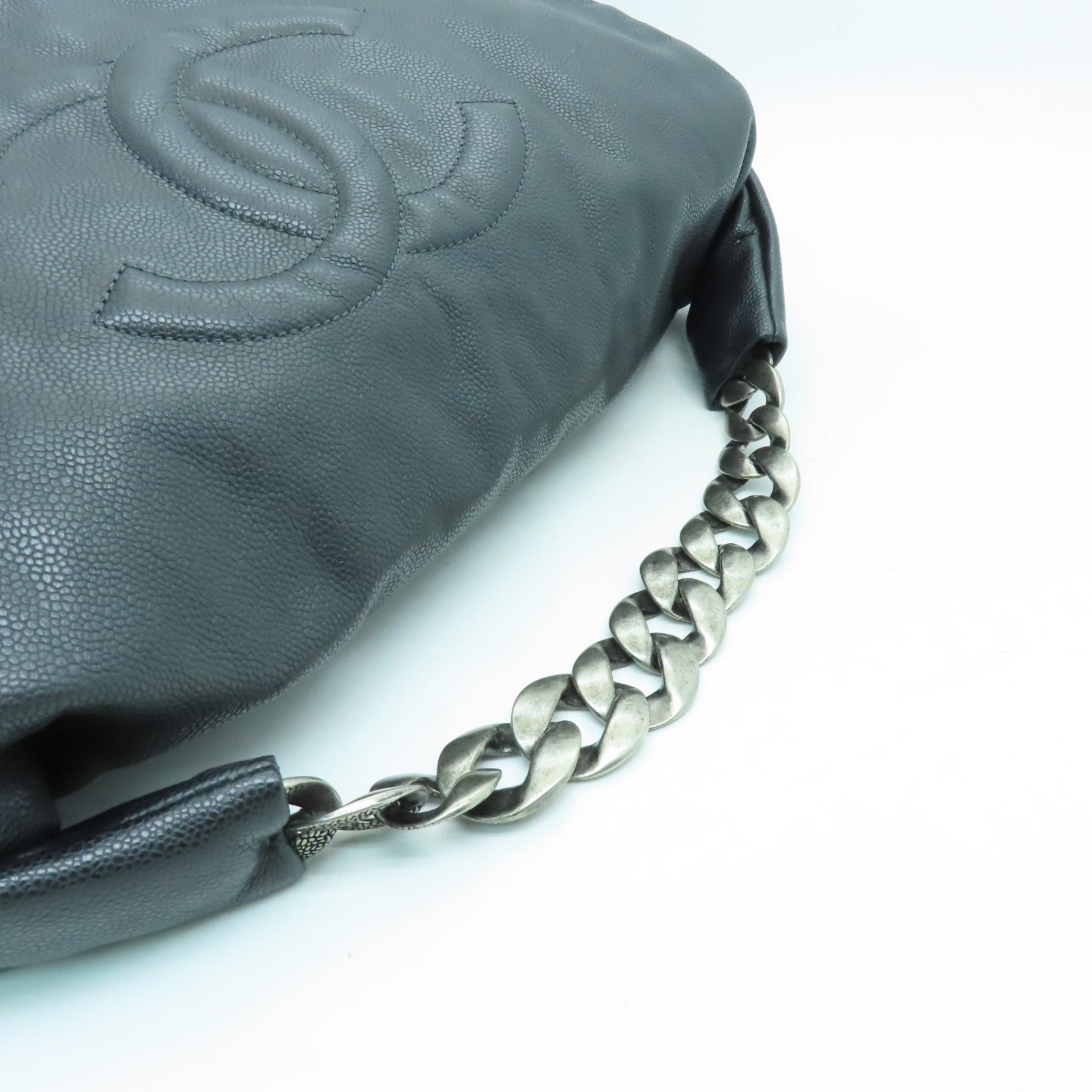 CHANEL 【激減優惠】Caviar皮革Shoulder Bag手挽袋/肩背袋黑色