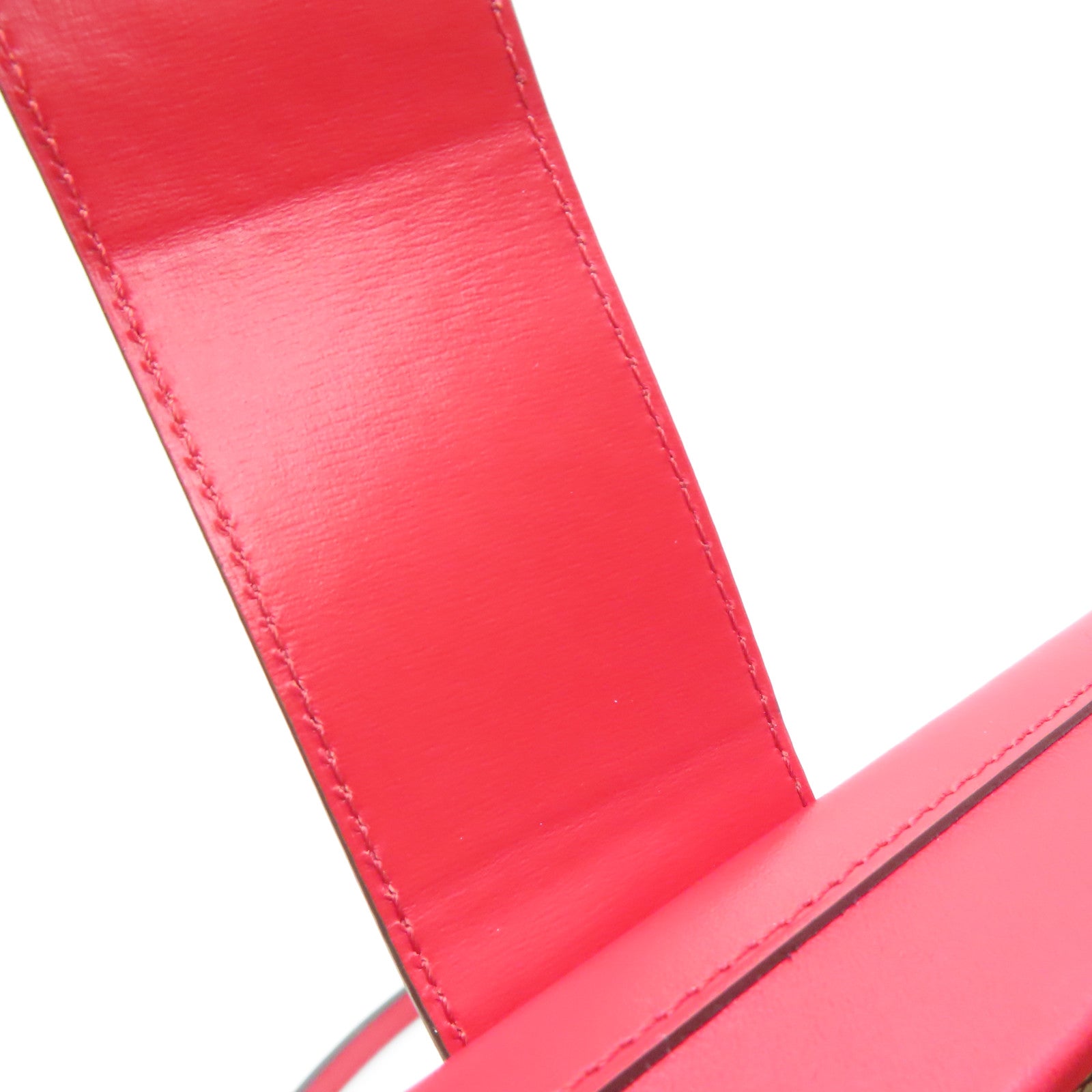 LOUIS VUITTON Monogram Vernis Petite Malle Shoulder Bag Red