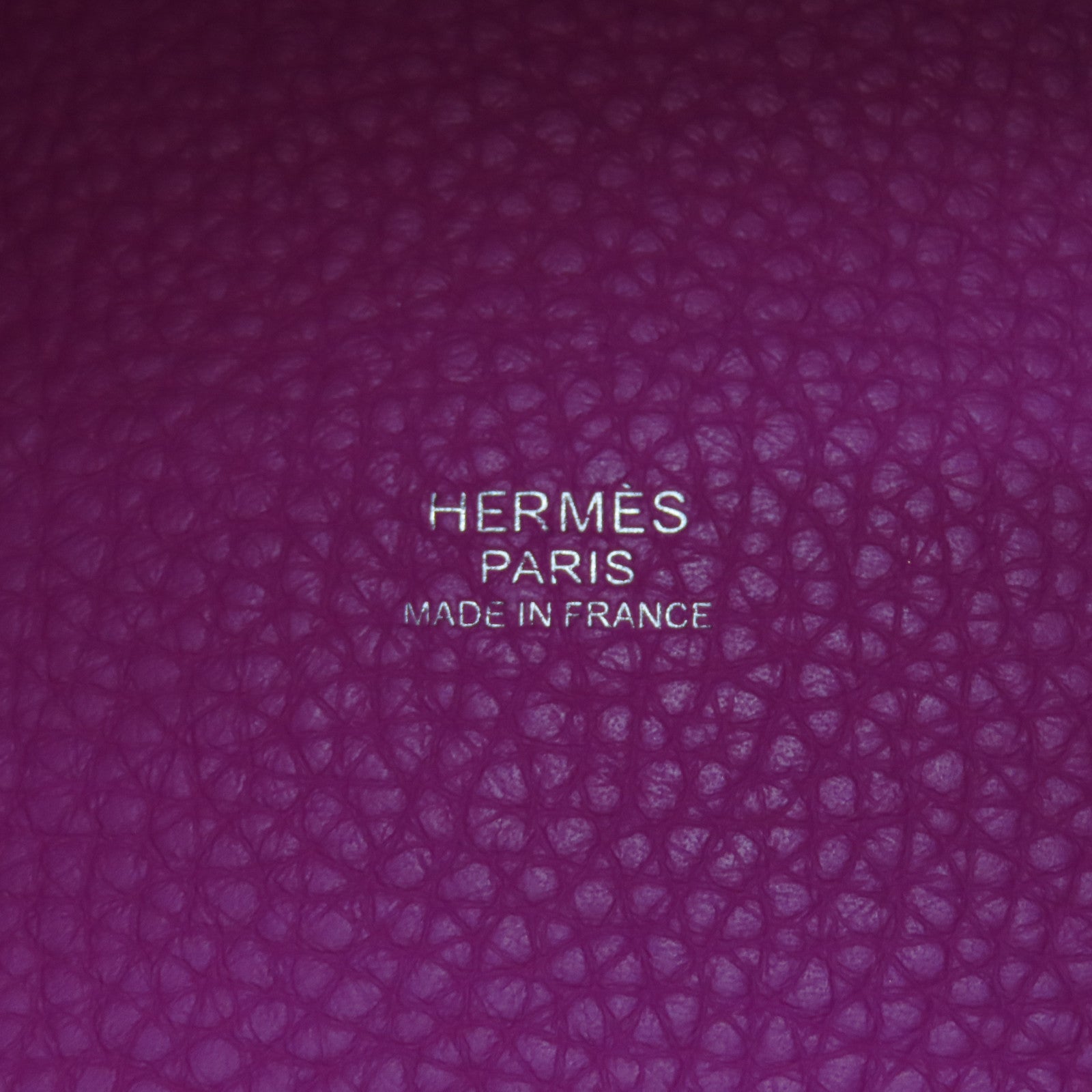 HERMES Clemence皮革Picotin MM銀扣手挽袋Magnolia紫色