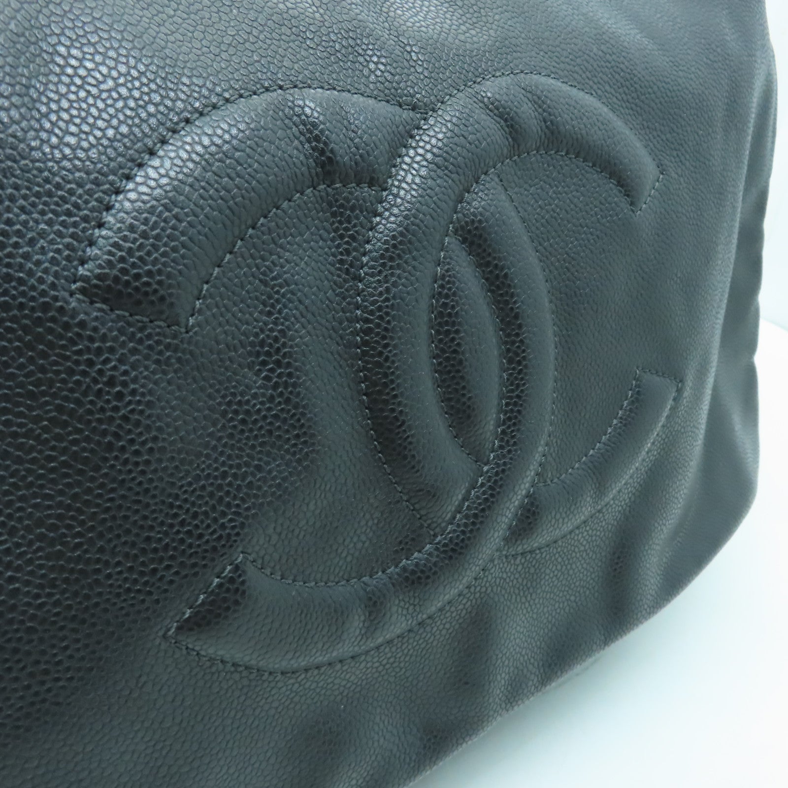 CHANEL 【激減優惠】Caviar皮革Shoulder Bag手挽袋/肩背袋黑色