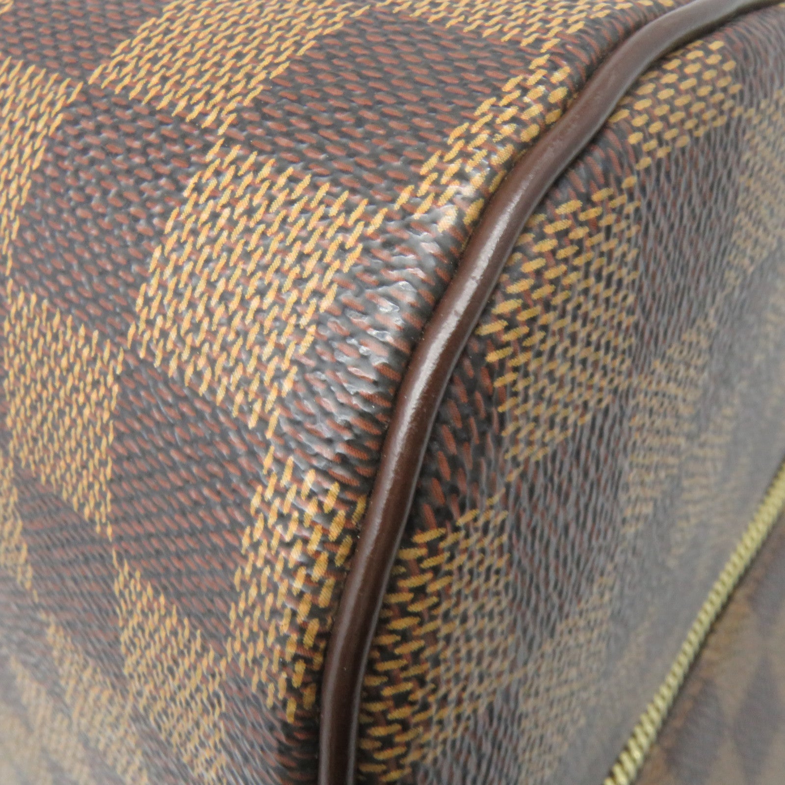 LOUIS VUITTON Damier Ribera MM Hand Bag金扣手挽袋黑色
