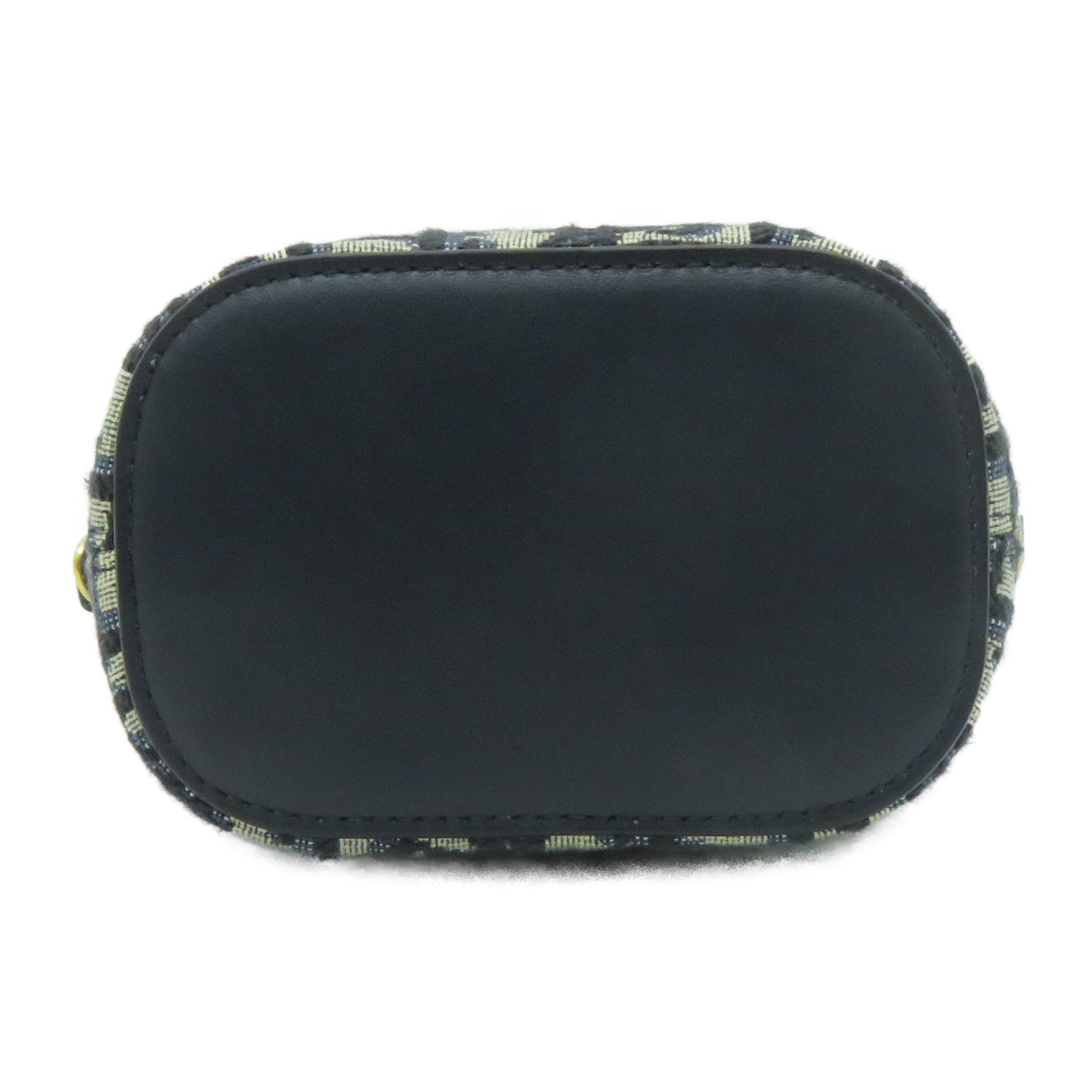 Dior 帆布Shoulder Bag金扣手挽肩背兩用袋藍色