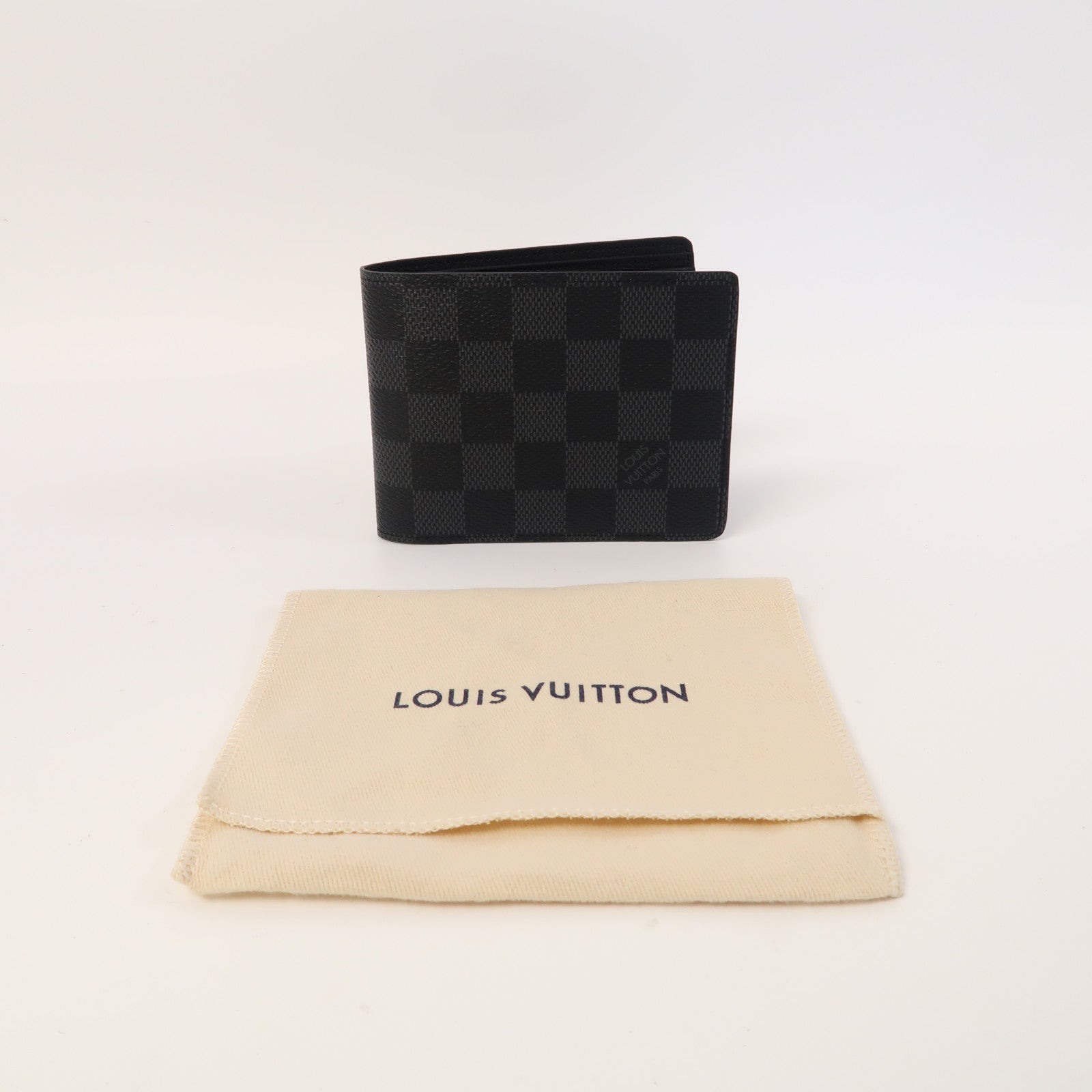 LOUIS VUITTON Damier Graphite Multiple Wallet錢包黑色/灰色
