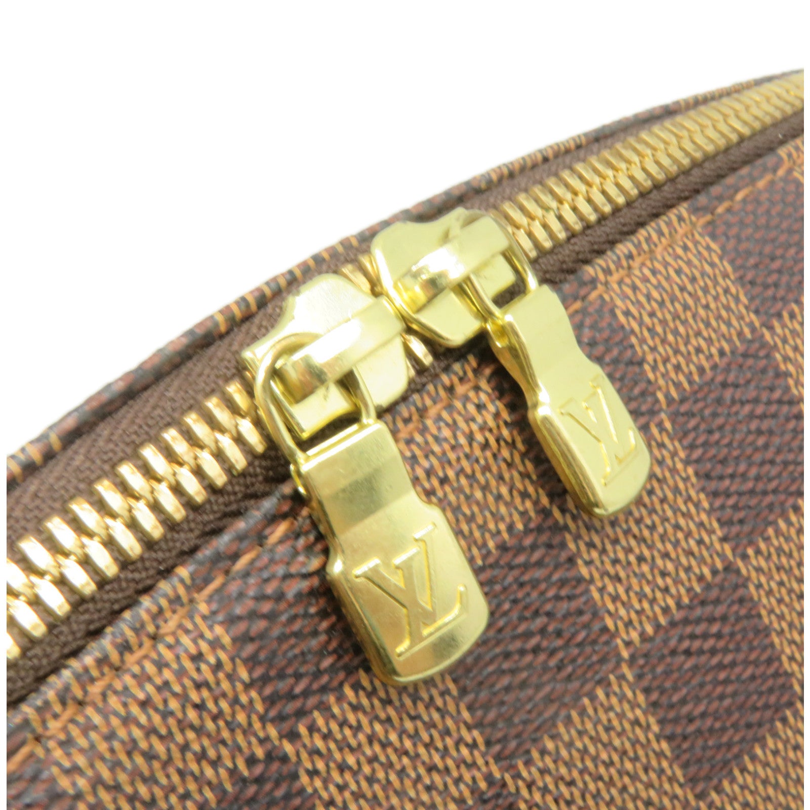 LOUIS VUITTON Damier Ribera MM Hand Bag金扣手挽袋黑色