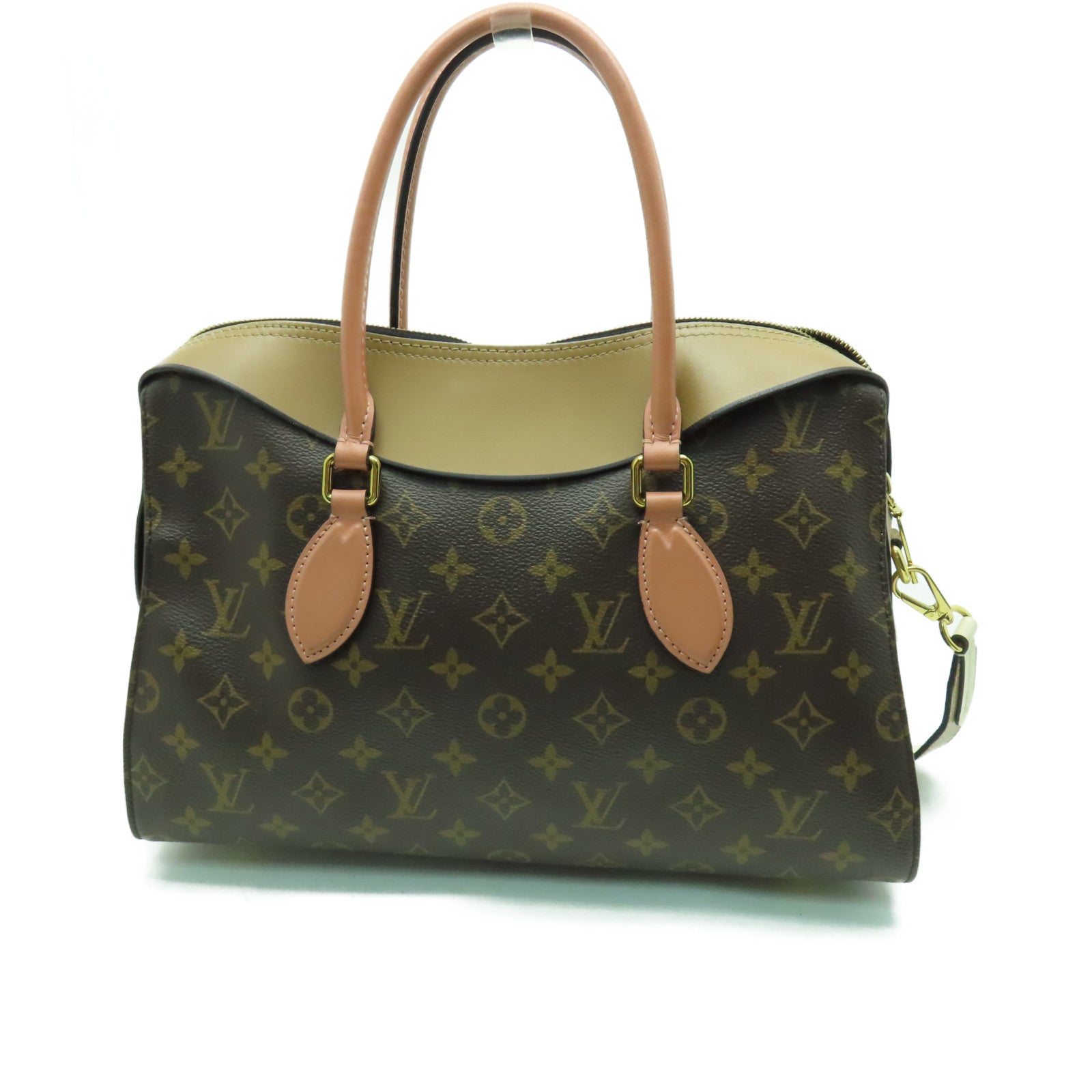 LOUIS VUITTON Monogram Tuileries金扣手挽肩背兩用袋啡色