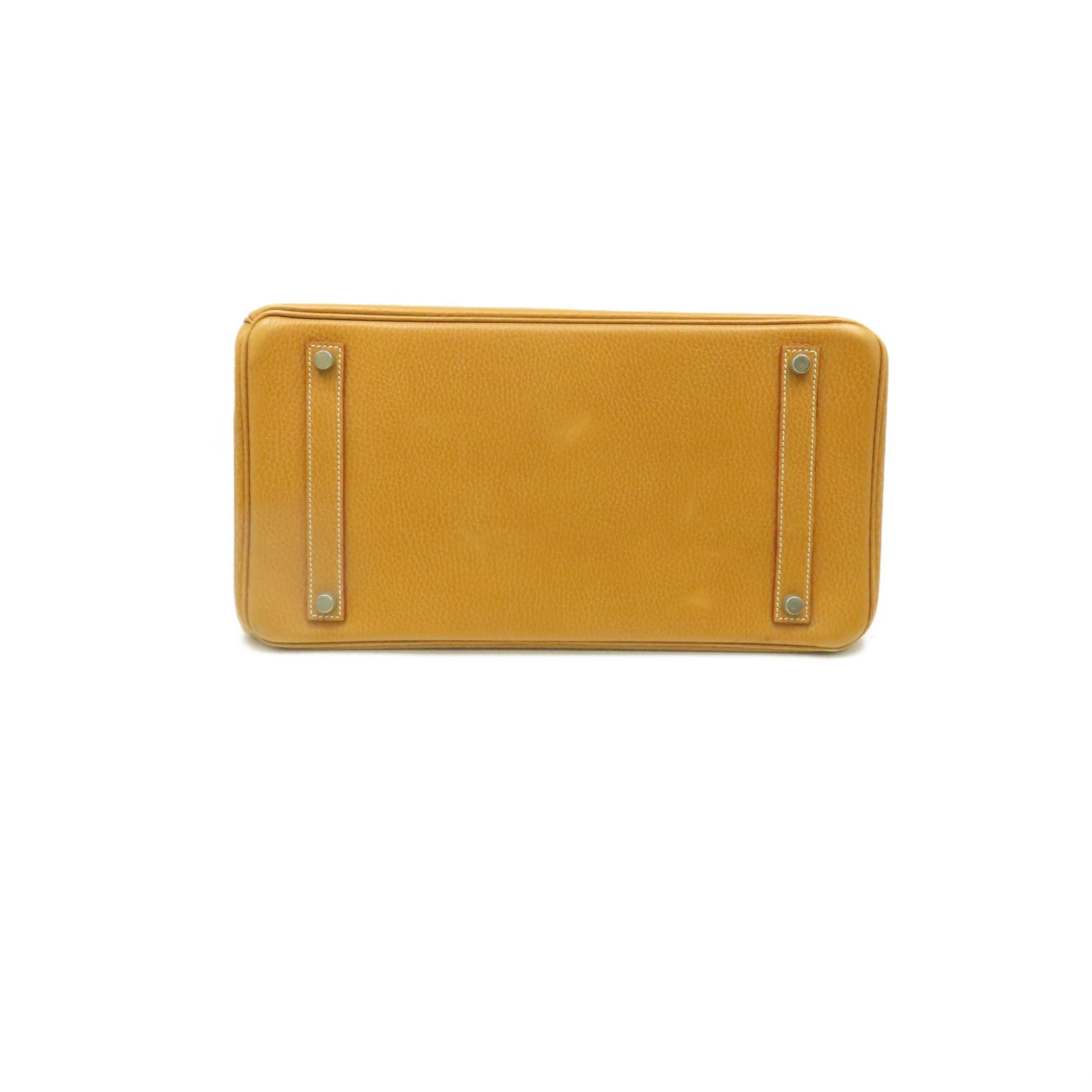 HERMES Ardennes皮革Birkin 35 Hand Bag銀扣手挽袋Natural啡色