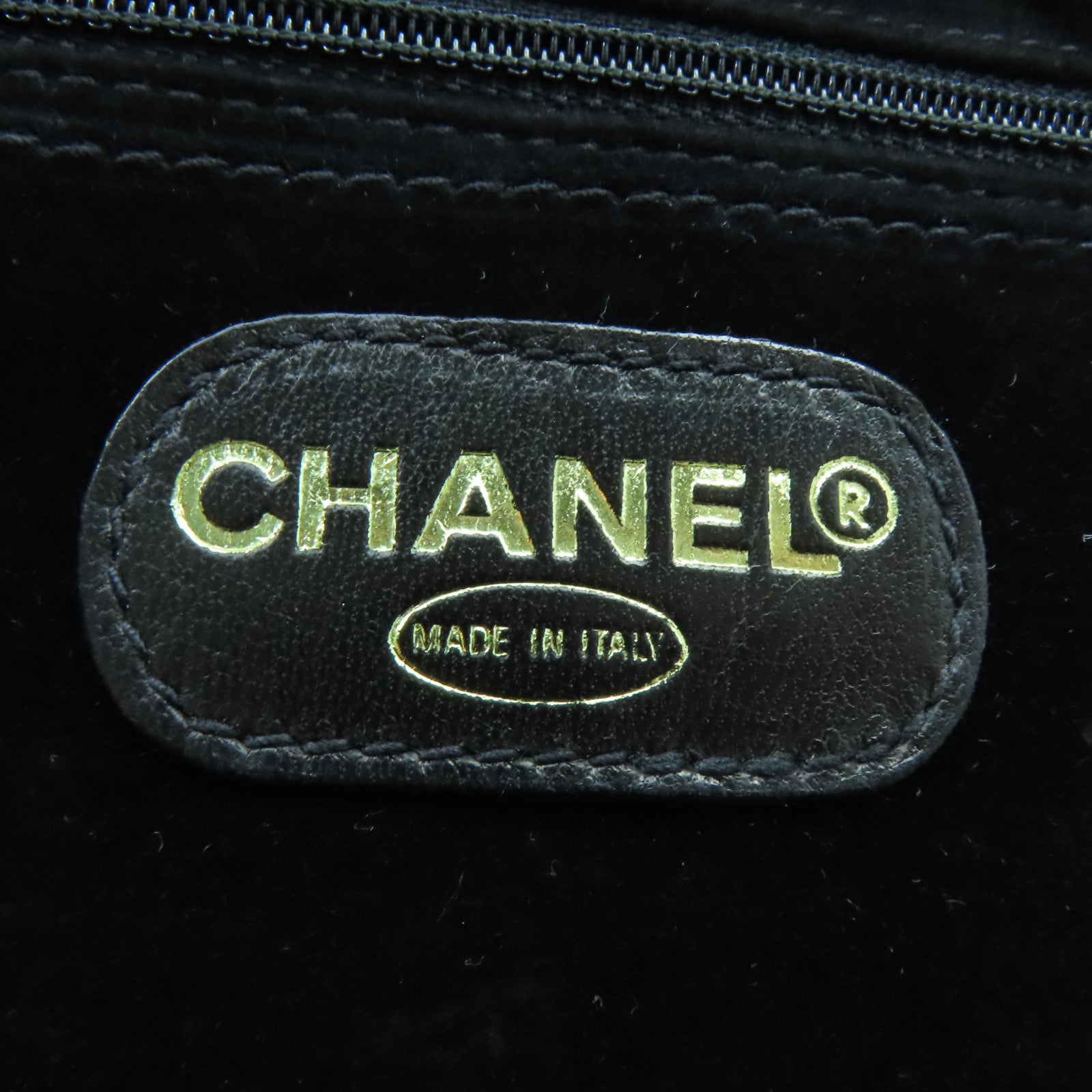 CHANEL 牛仔布Vintage Shoulder金扣手挽肩背两用袋蓝色