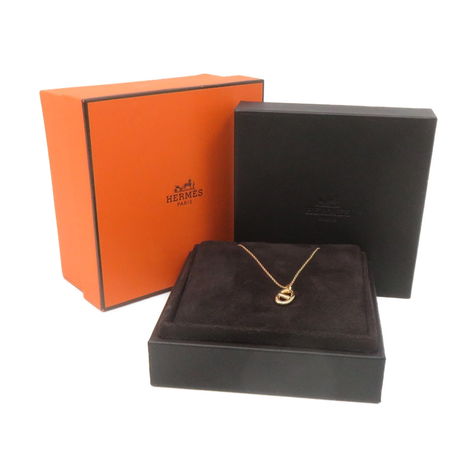HERMES 18K玫瑰金Farandole Pendant Small Necklace項鏈