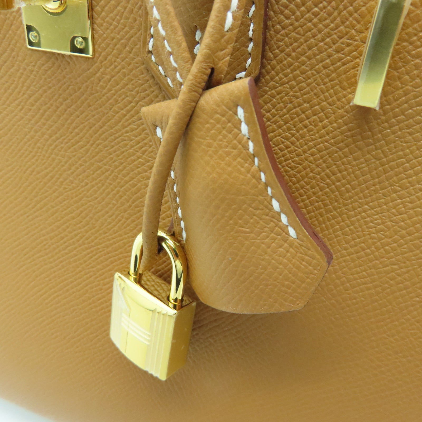 HERMES Epsom皮革Birkin 25金扣手挽袋啡色