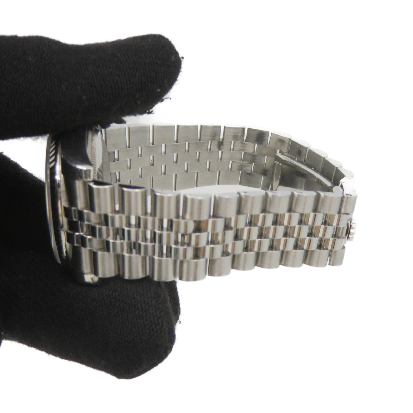 ROLEX Datejust Watch 18K白金/不锈钢自动机芯手表黑色/银色