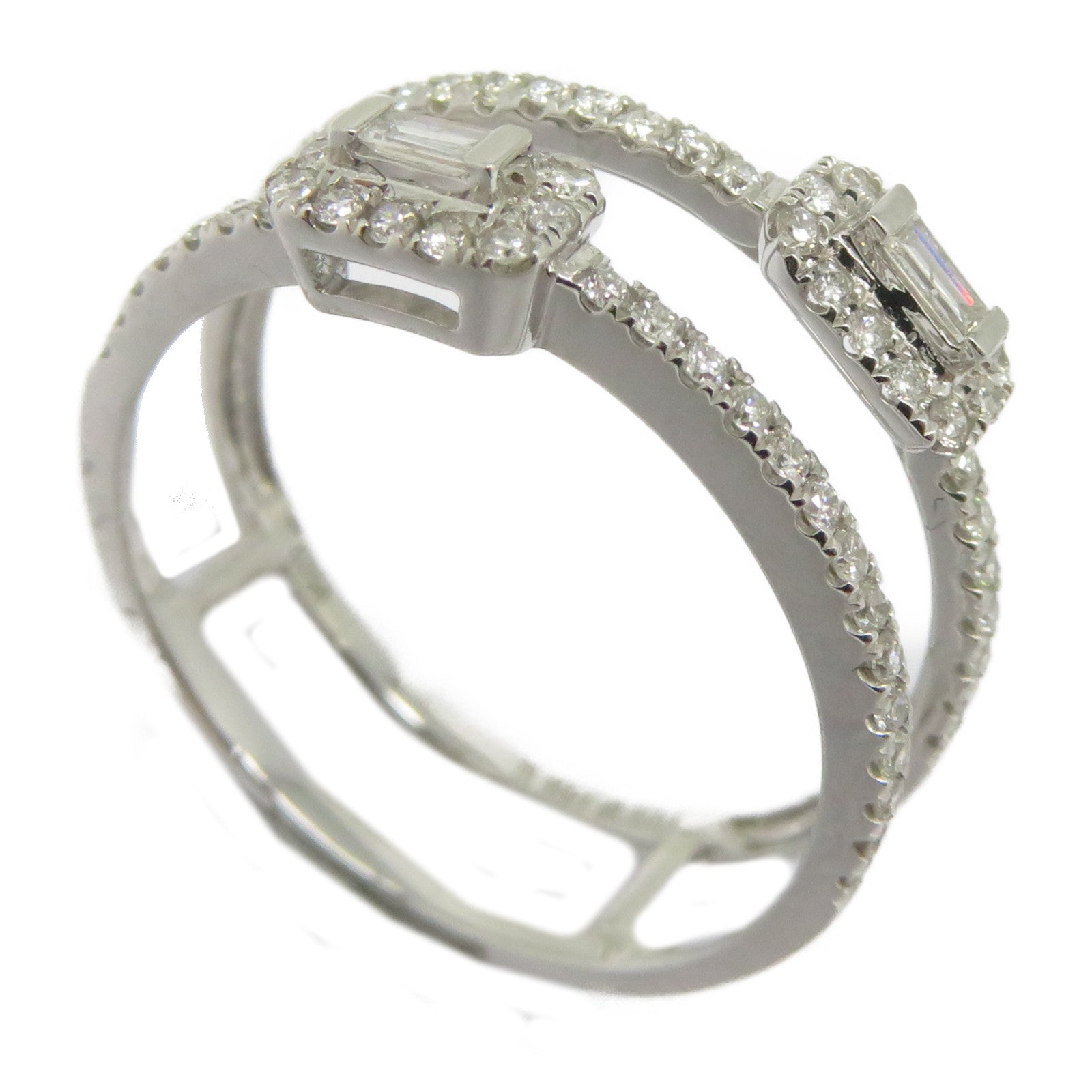 JEWELRY 18K白金Diamond Ring 0.36ct鑽石戒指US#6.75