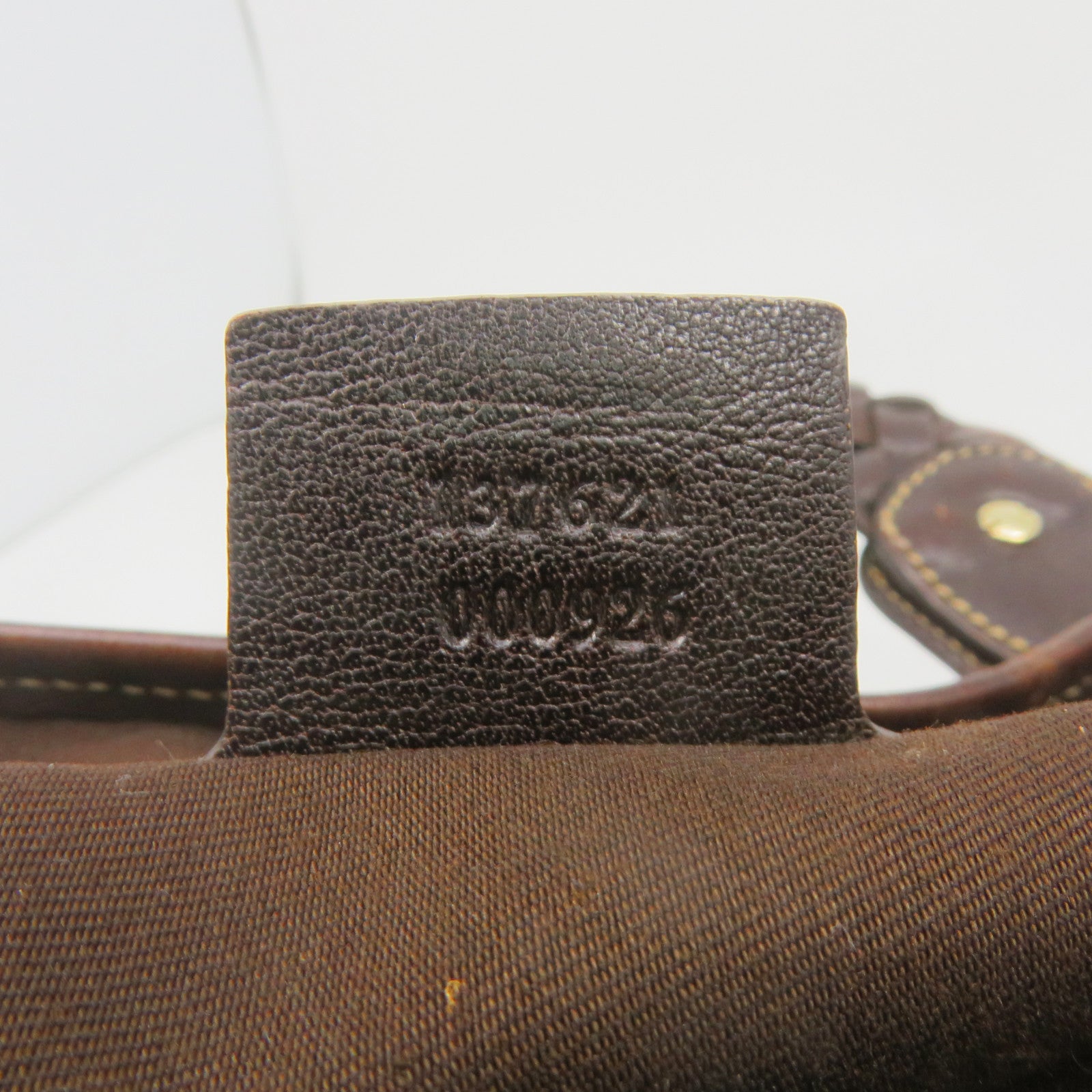 GUCCI 帆布Shoulder Bag金扣肩背袋啡色