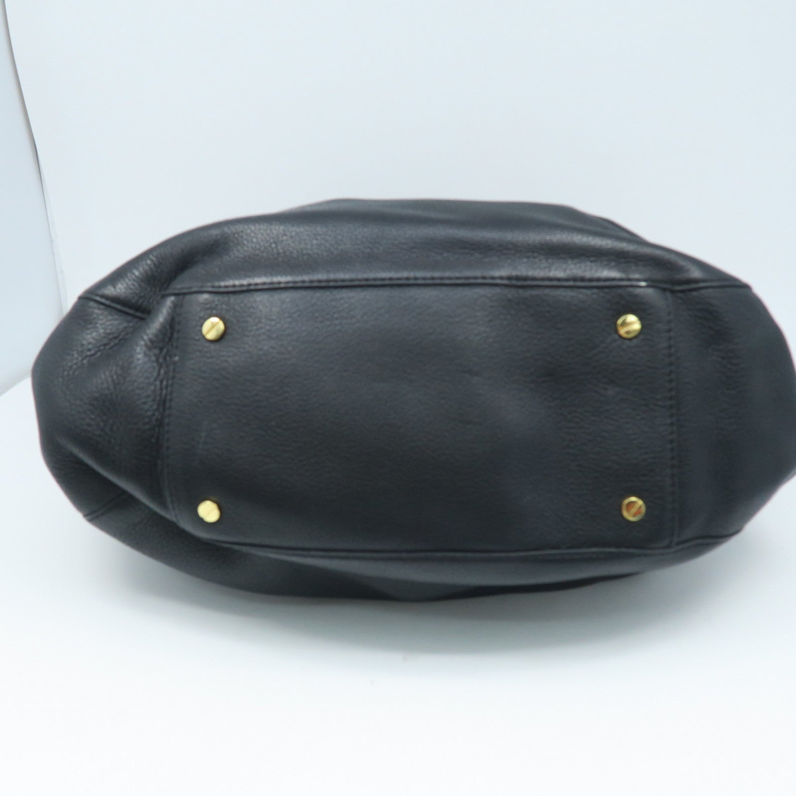 Tory Burch 牛皮皮革2 Way Shoulder金扣手挽肩背兩用袋黑色