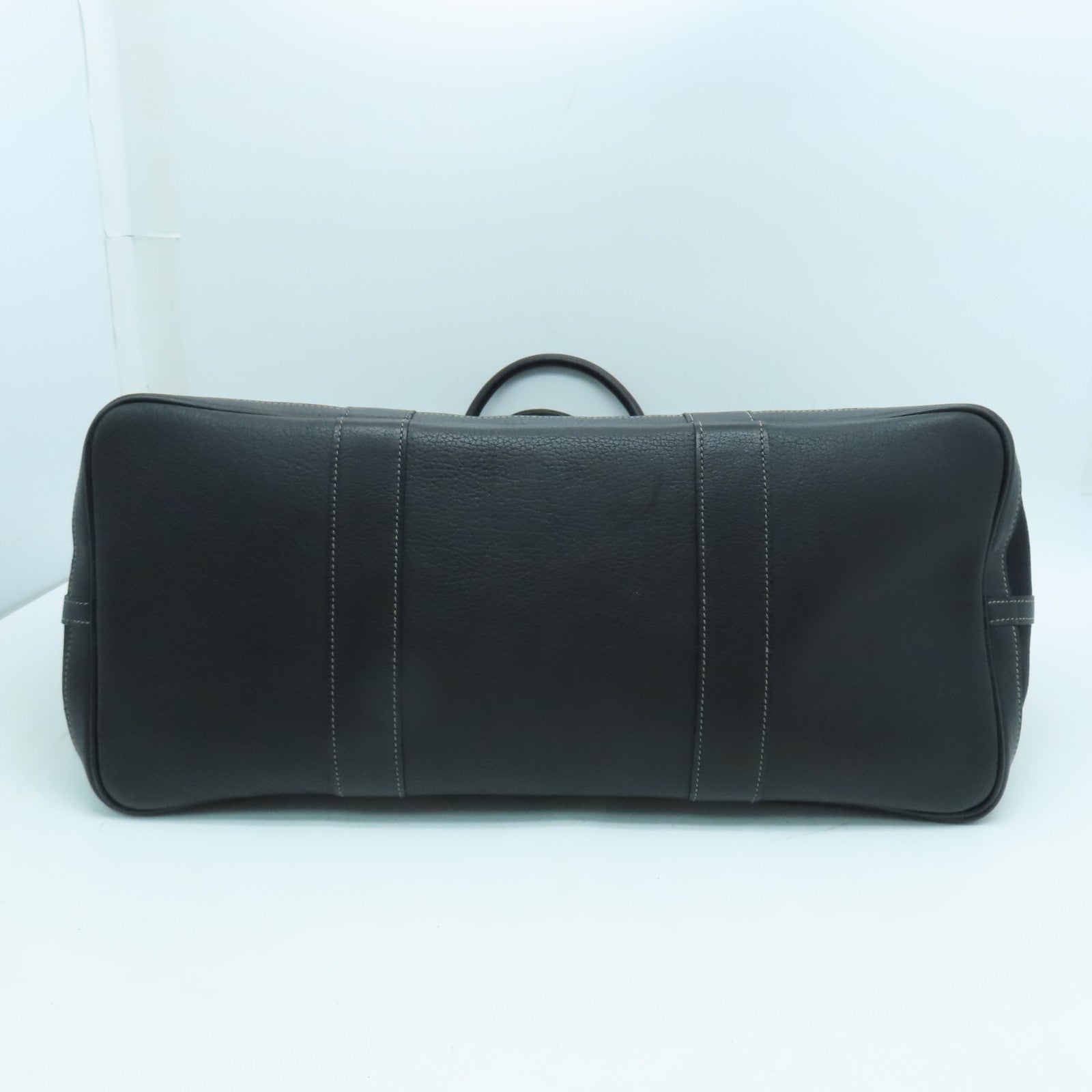 HERMES 帆布Garden Party GM銀扣手挽袋