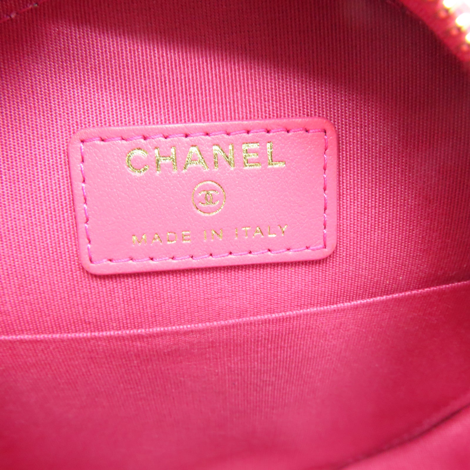 CHANEL 菱格羊皮皮革Shoulder Bag金扣手挽肩背兩用袋粉紅色