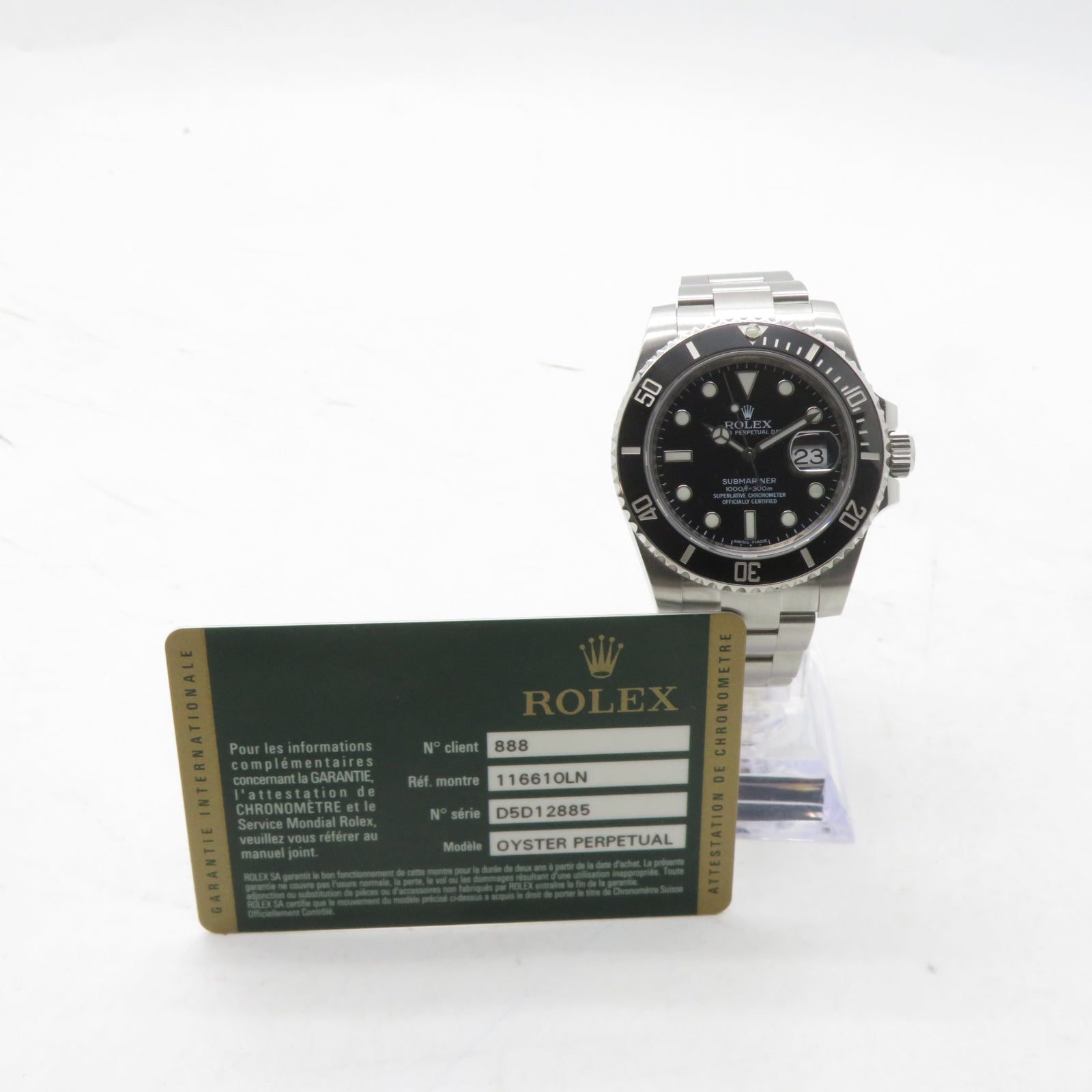 ROLEX Submariner不鏽鋼自動機芯手錶黑色