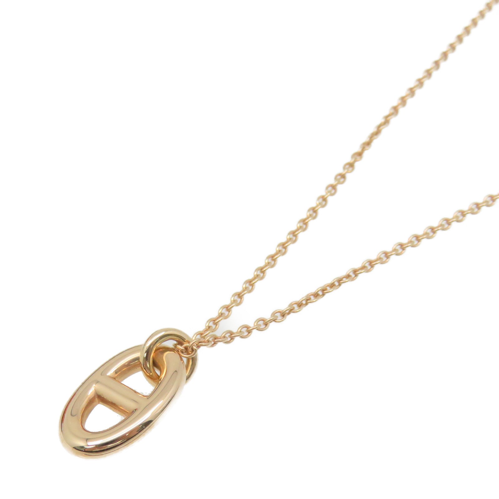 HERMES 18K玫瑰金Farandole Pendant Small Necklace項鏈