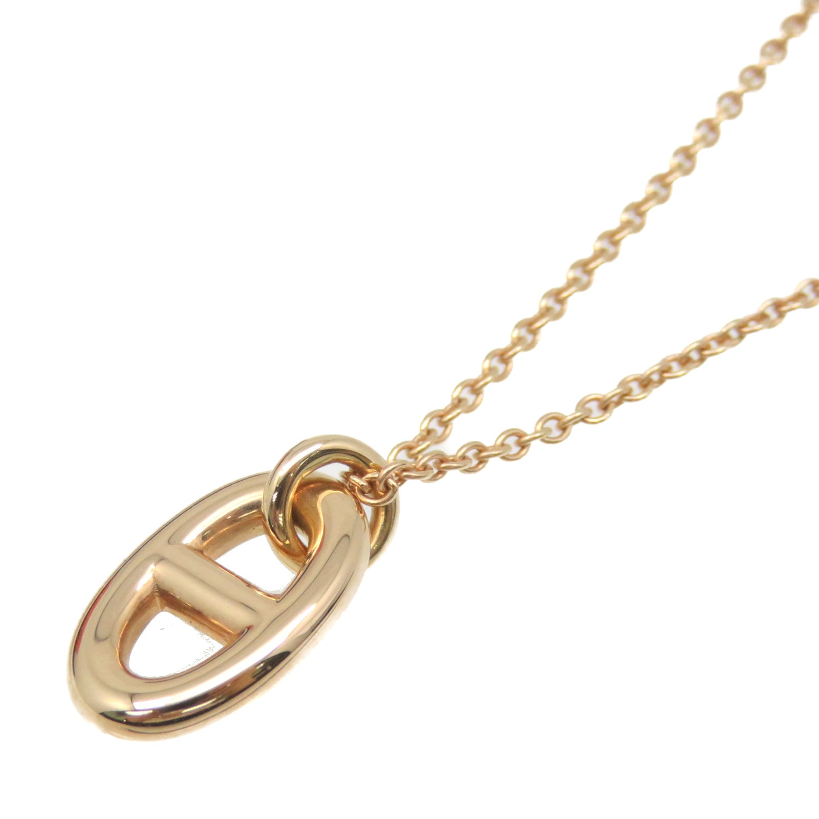 HERMES 18K玫瑰金Farandole Pendant Small Necklace項鏈