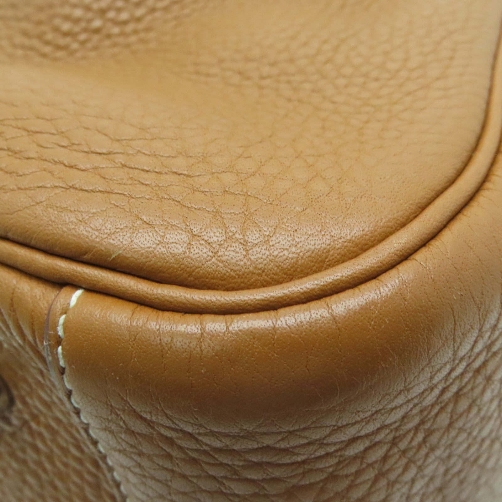 HERMES 【激减优惠】Clemence皮革Lindy 34银扣手挽肩背两用袋Gold啡色