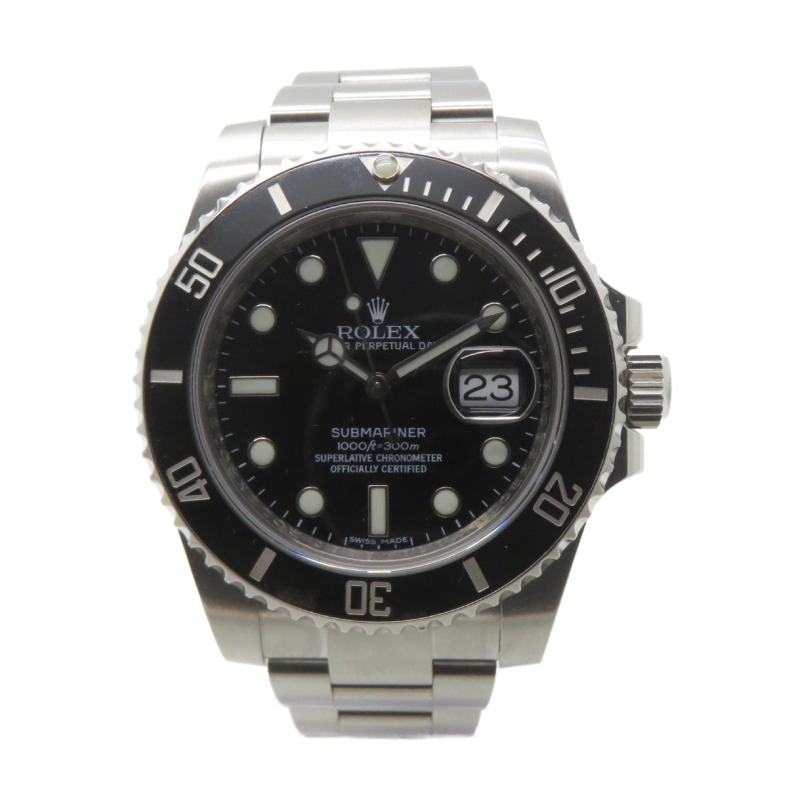 ROLEX Submariner不鏽鋼自動機芯手錶黑色
