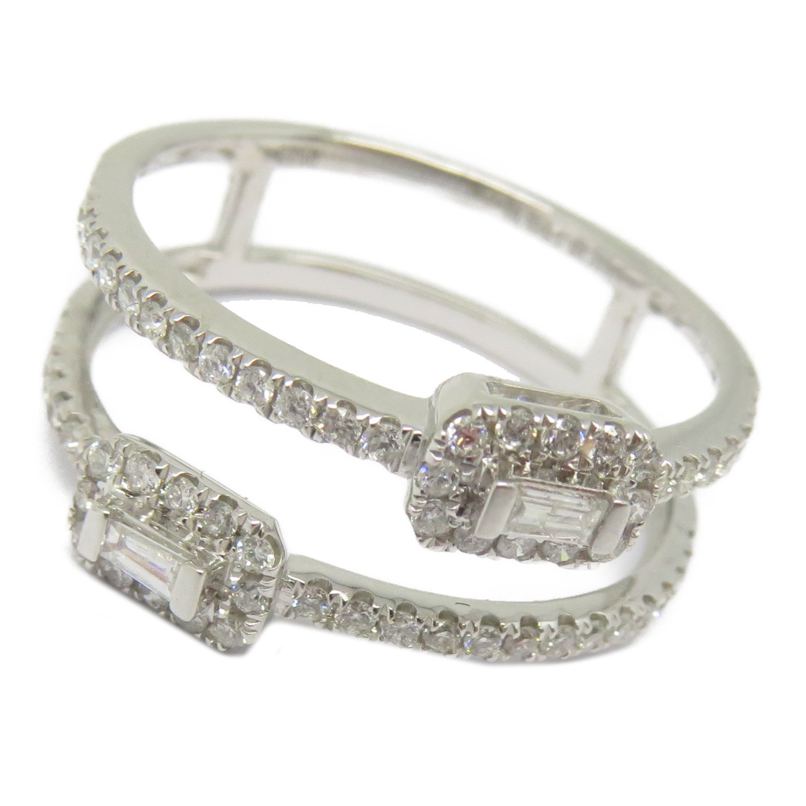 JEWELRY 18K白金Diamond Ring 0.36ct鑽石戒指US#6.75