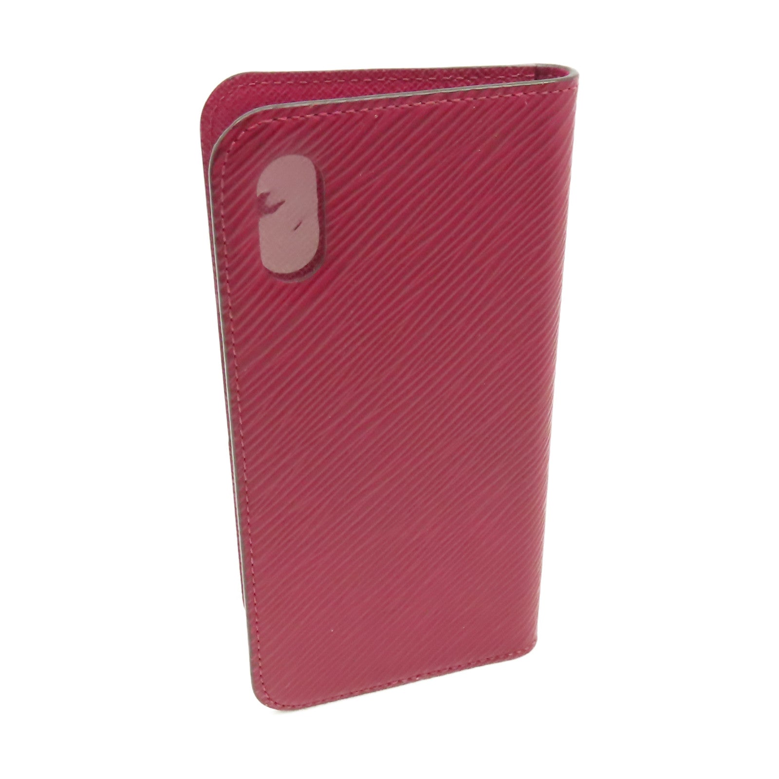 LOUIS VUITTON Epi iPhone X/XS Folio Case手機保護套酒紅色
